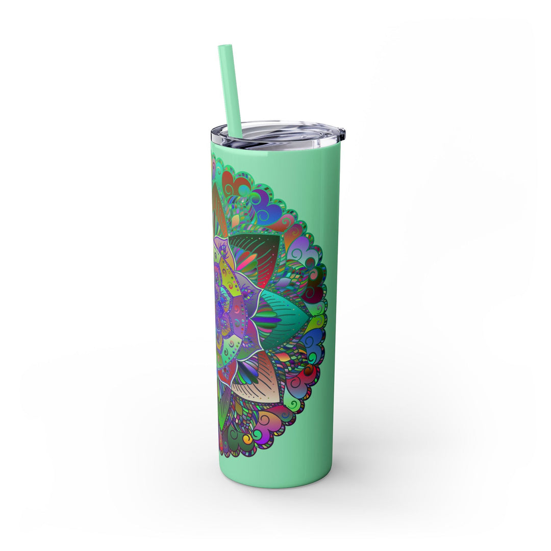 Colorful Mandala Skinny Tumbler - 20oz Mug - Blululi