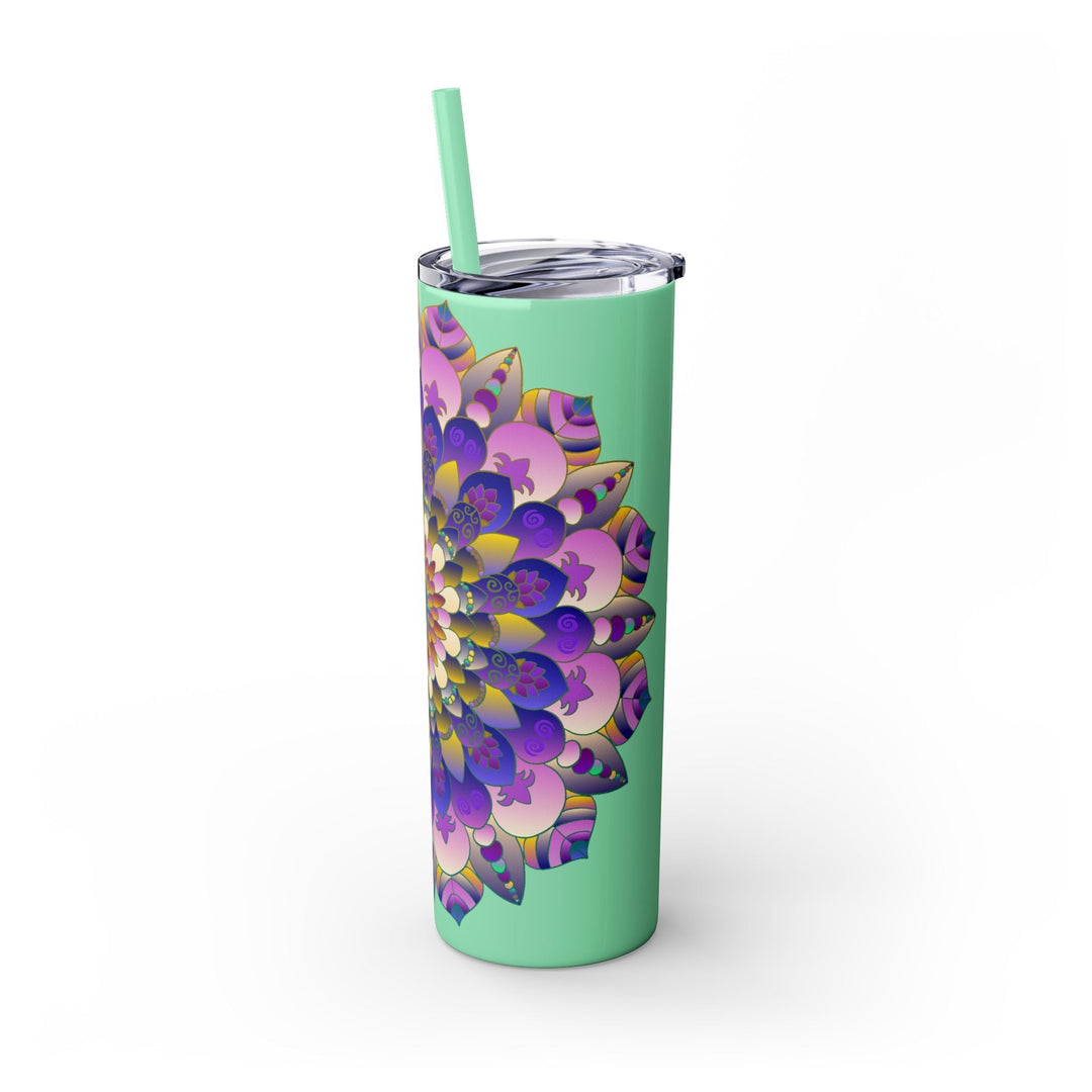 Colorful Mandala Skinny Tumbler - 20oz Mug - Blululi