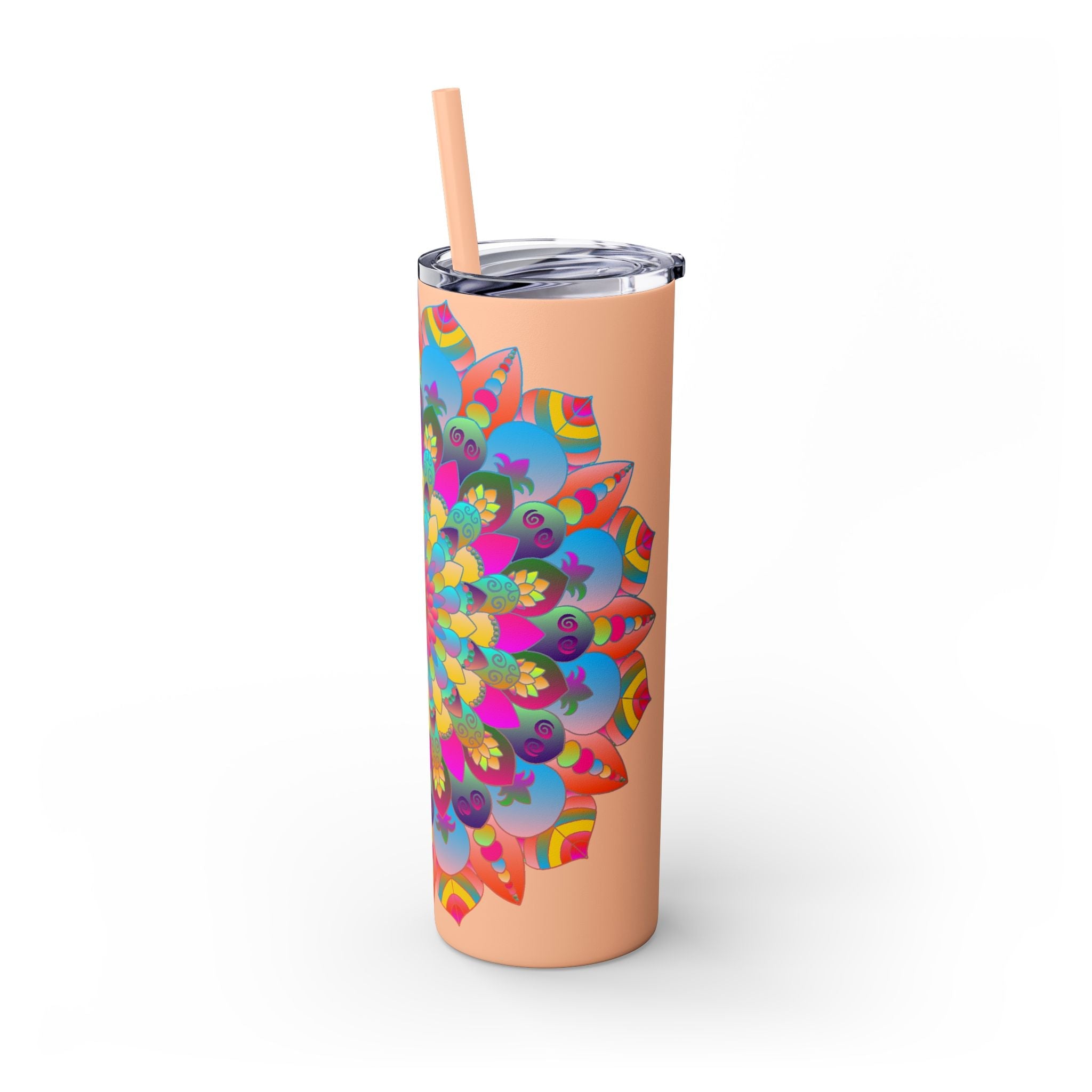 Colorful Mandala Skinny Tumbler - 20oz Mug - Blululi