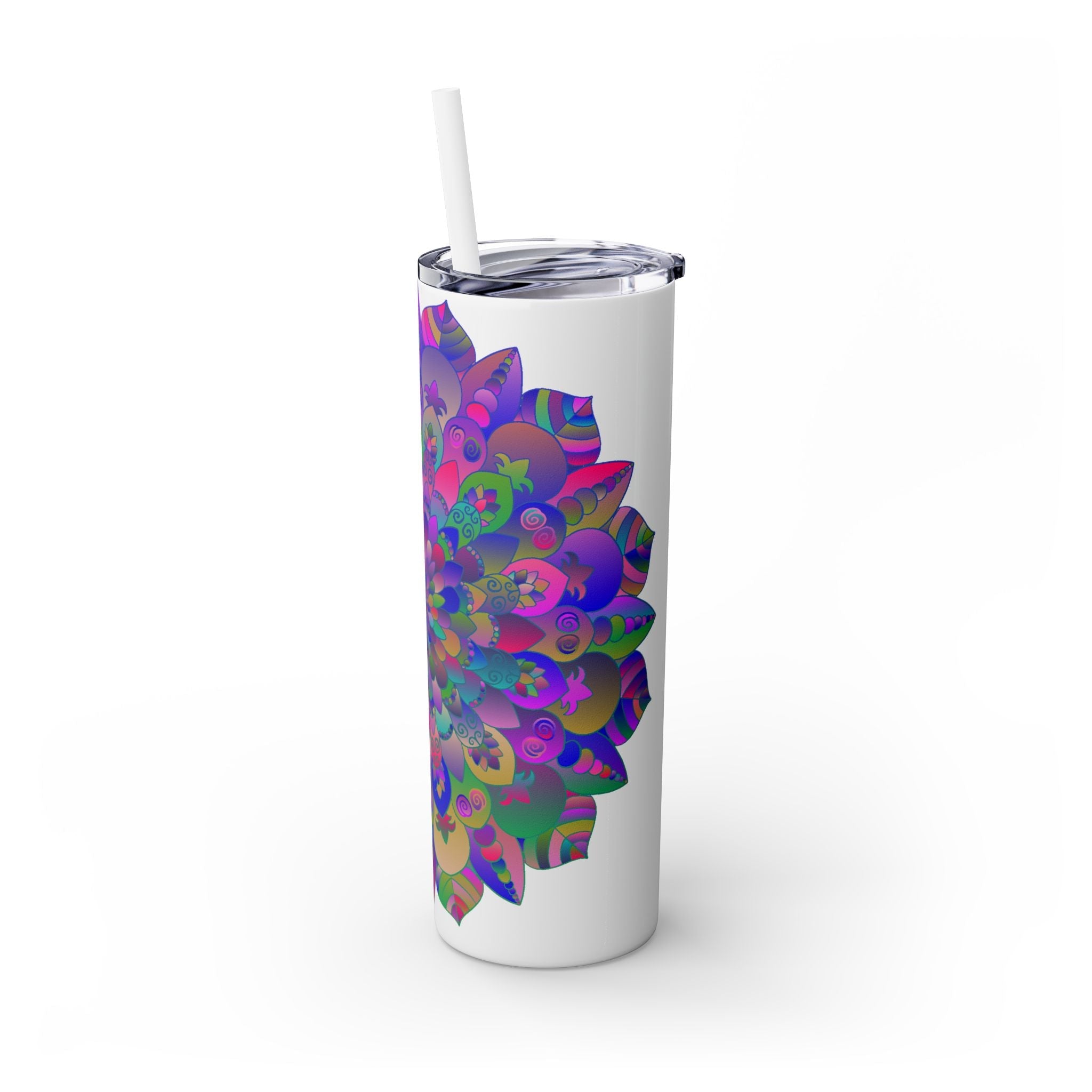 Colorful Mandala Skinny Tumbler - 20oz Mug - Blululi