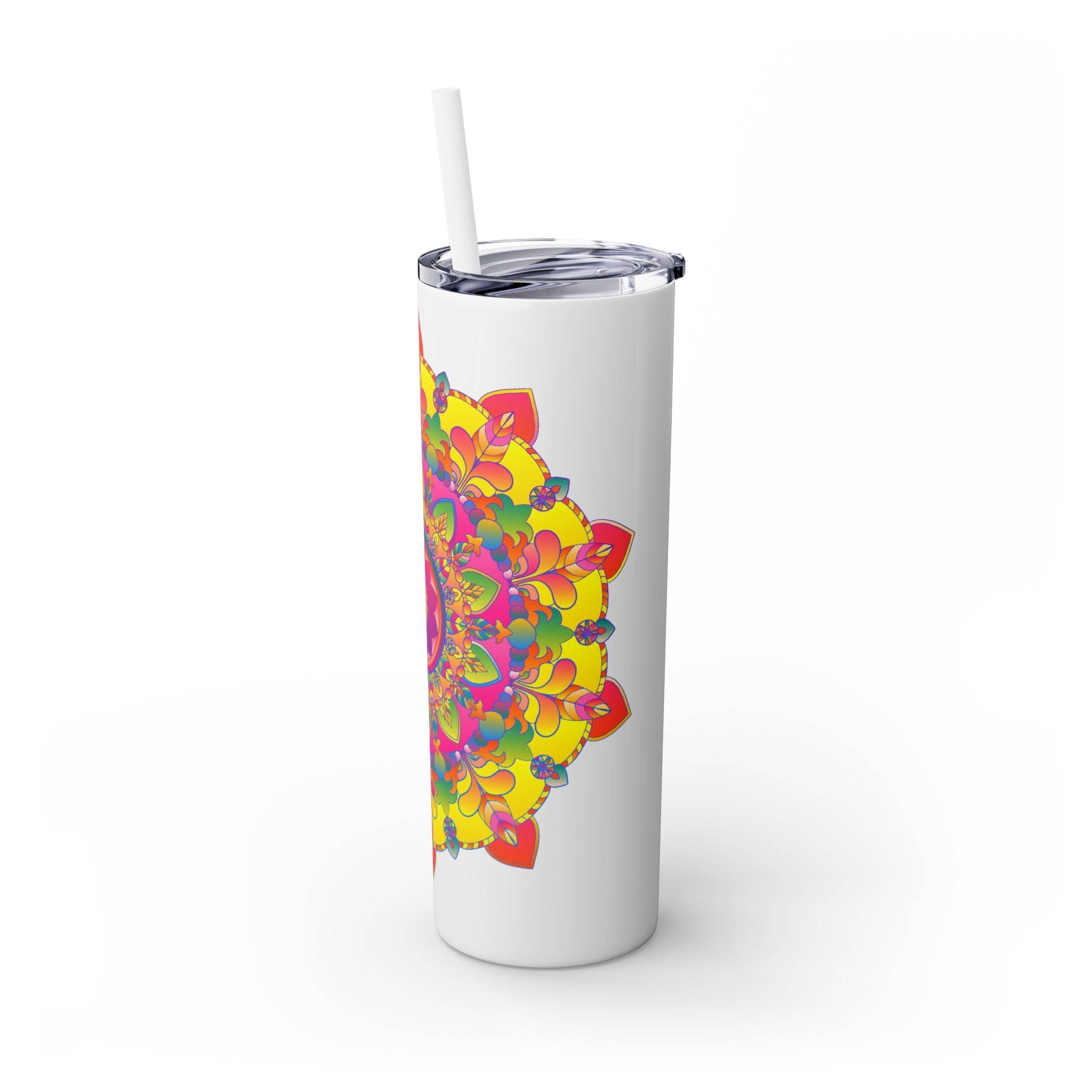 Colorful Mandala Skinny Tumbler - 20oz Mug - Blululi