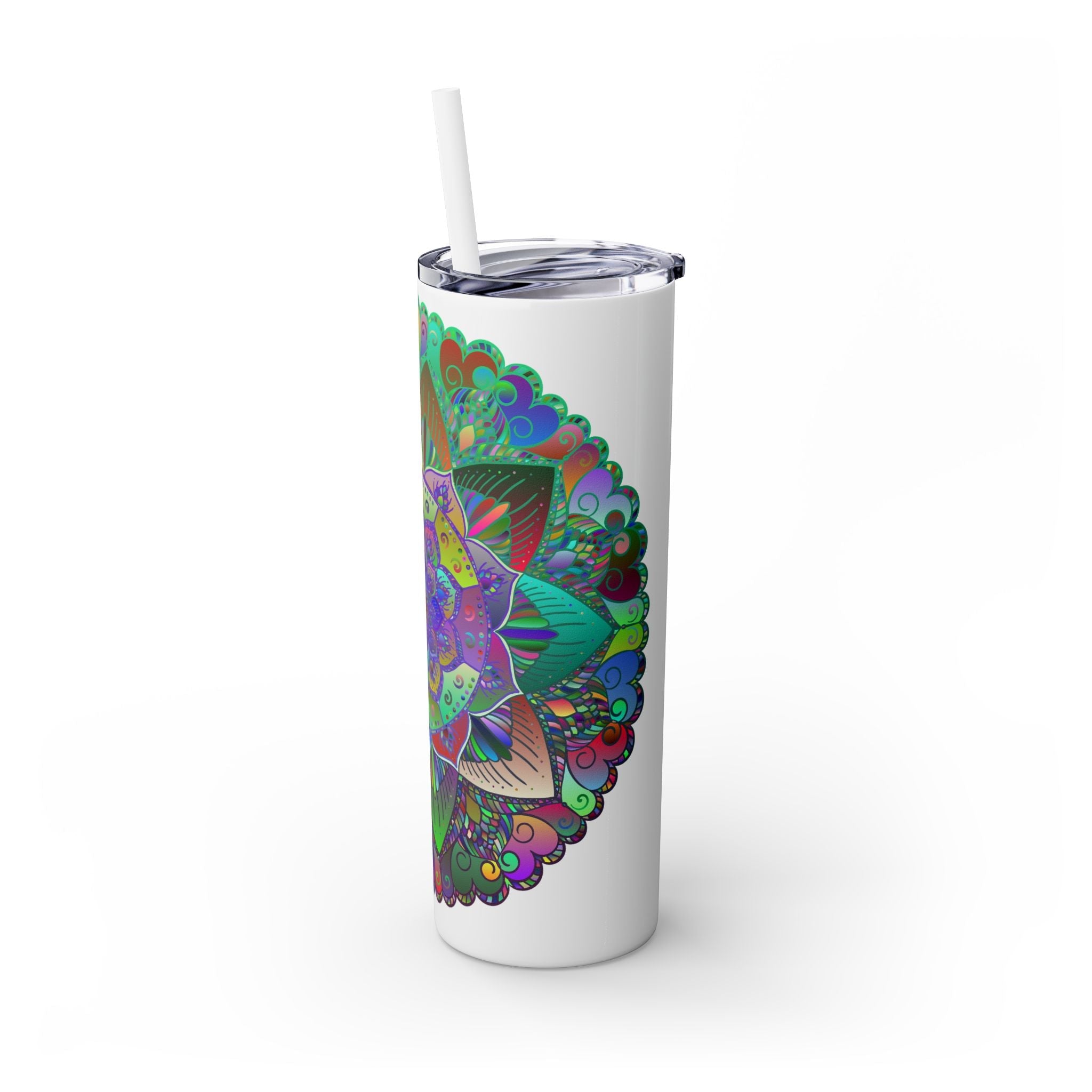 Colorful Mandala Skinny Tumbler - 20oz Mug - Blululi