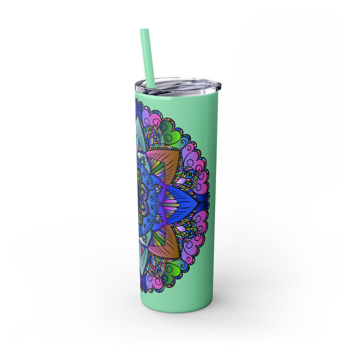 Colorful Mandala Skinny Tumbler - 20oz Mug - Blululi