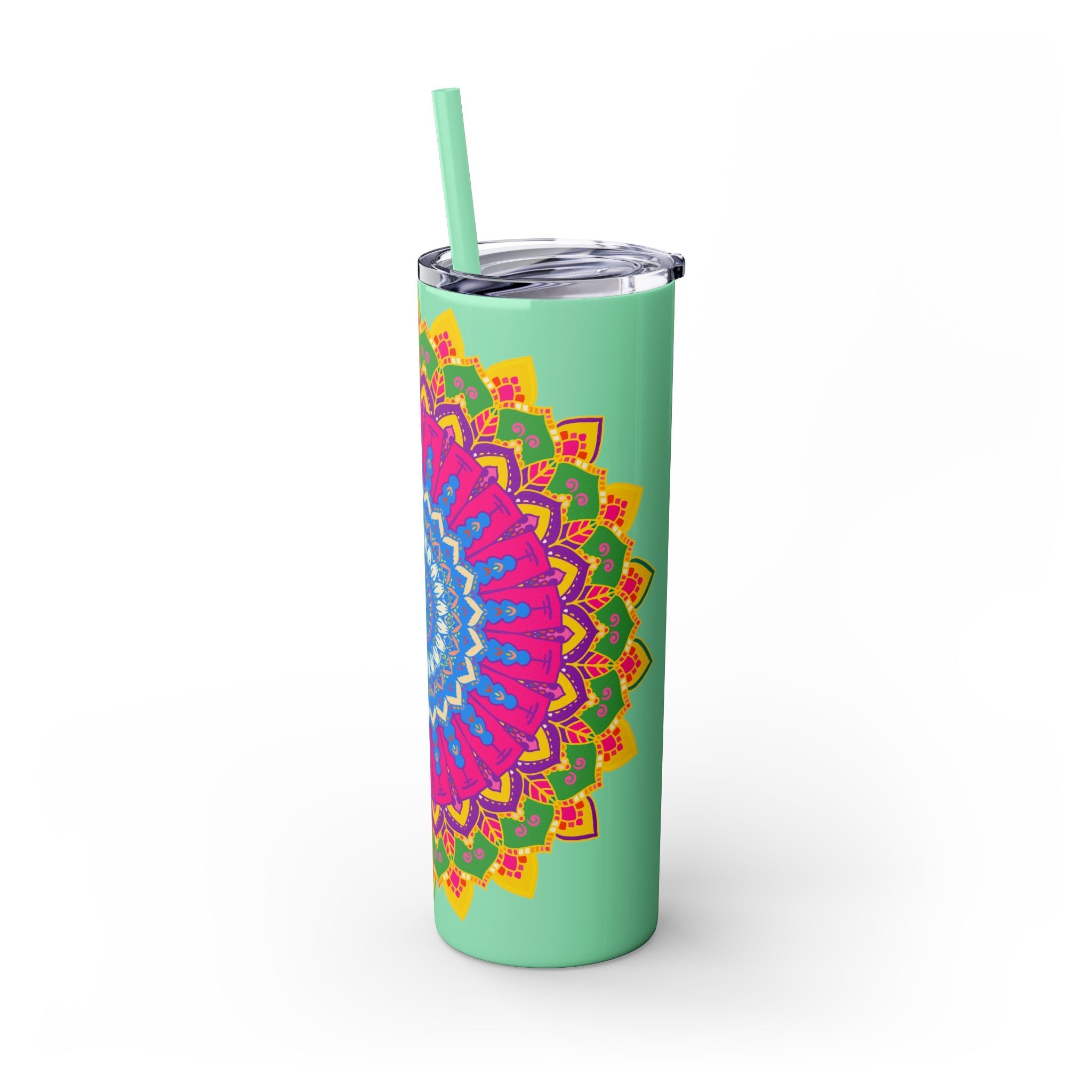 Colorful Mandala Skinny Tumbler - 20oz Mug - Blululi