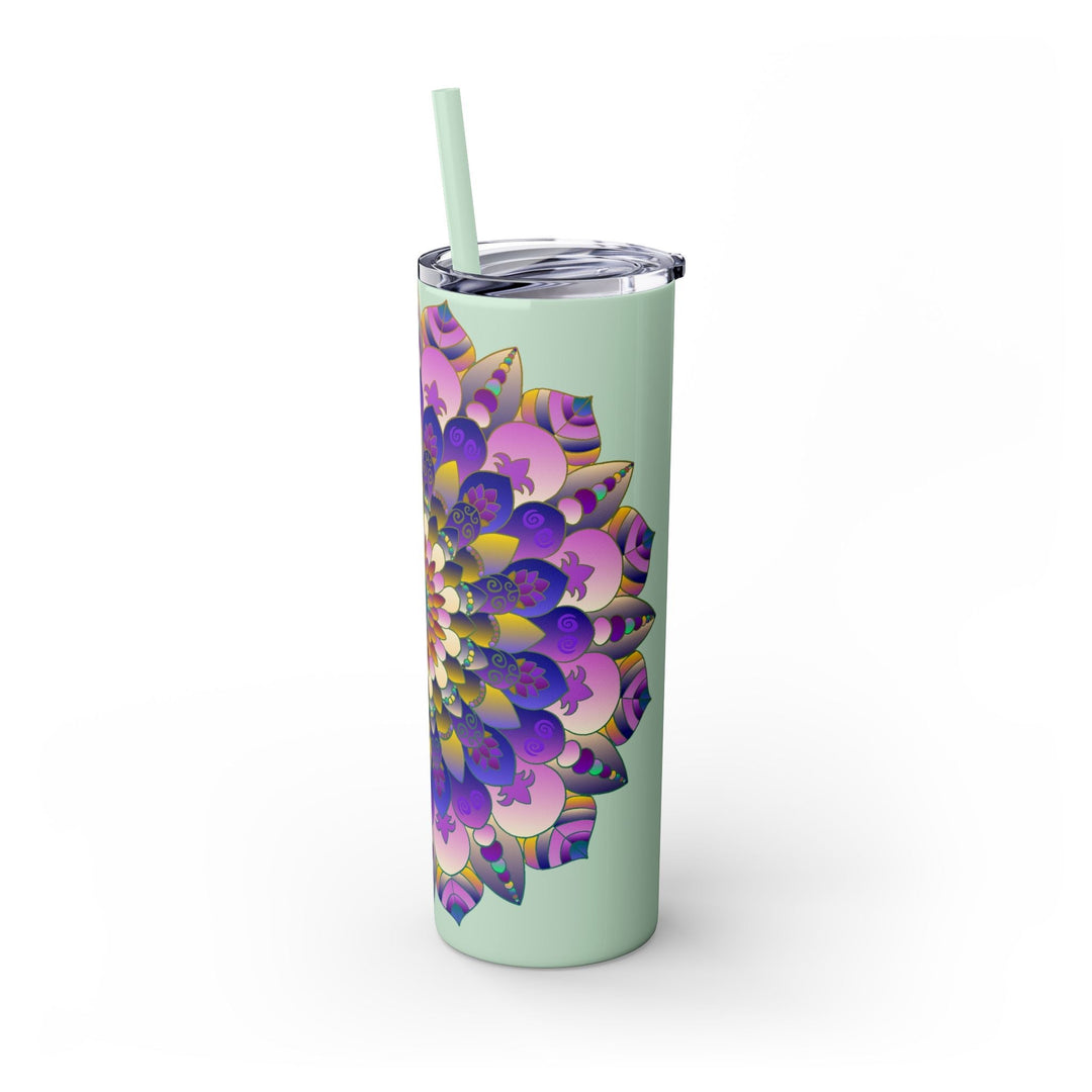 Colorful Mandala Skinny Tumbler - 20oz Mug - Blululi