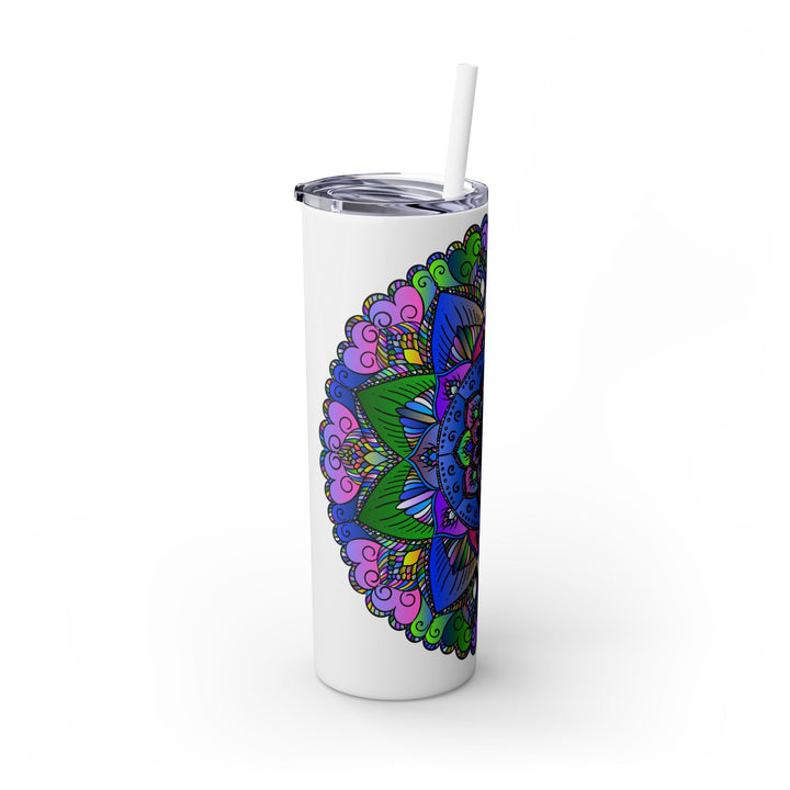 Colorful Mandala Skinny Tumbler - 20oz Mug - Blululi