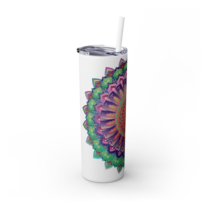 Colorful Mandala Skinny Tumbler - 20oz Mug - Blululi