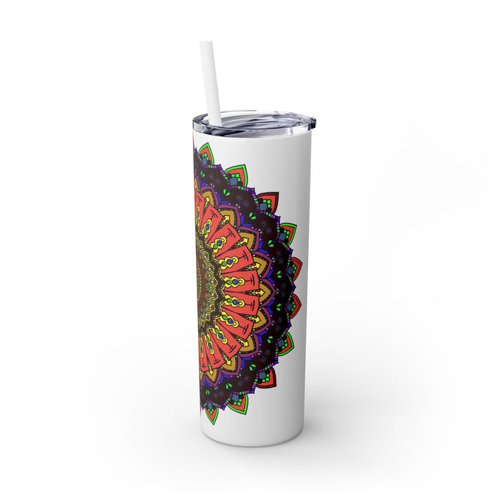 Colorful Mandala Skinny Tumbler - 20oz Mug - Blululi