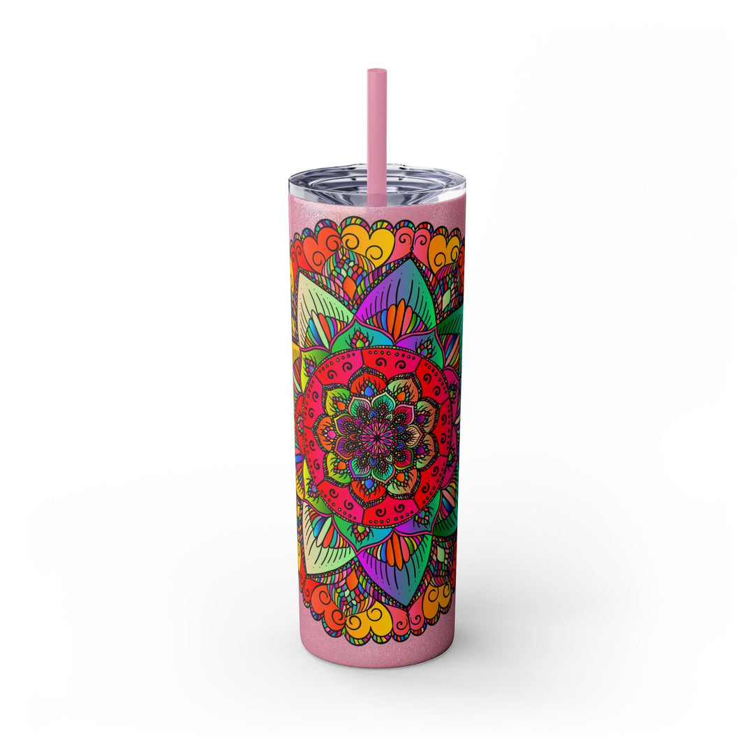 Colorful Mandala Skinny Tumbler - 20oz Mug - Blululi