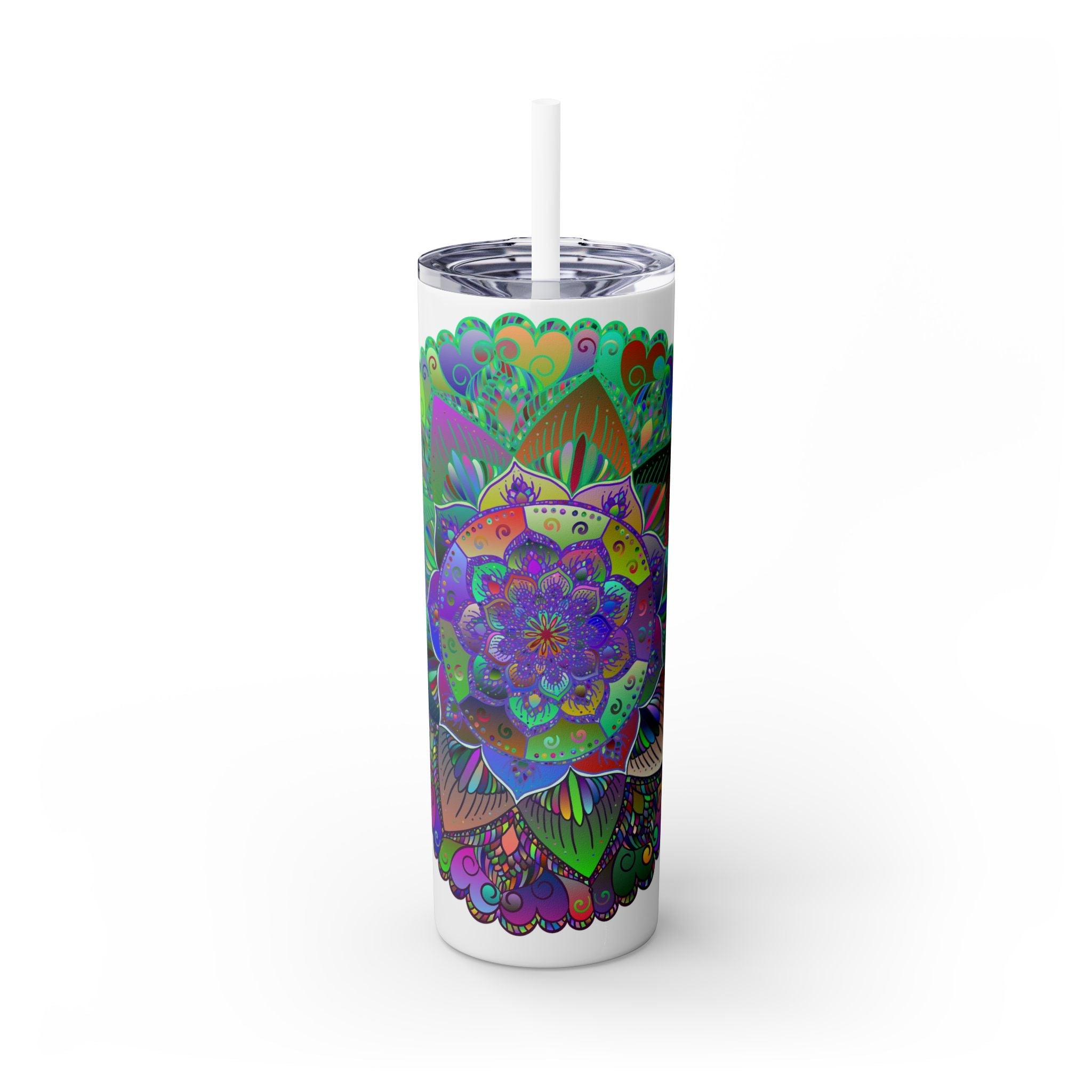 Colorful Mandala Skinny Tumbler - 20oz Mug - Blululi