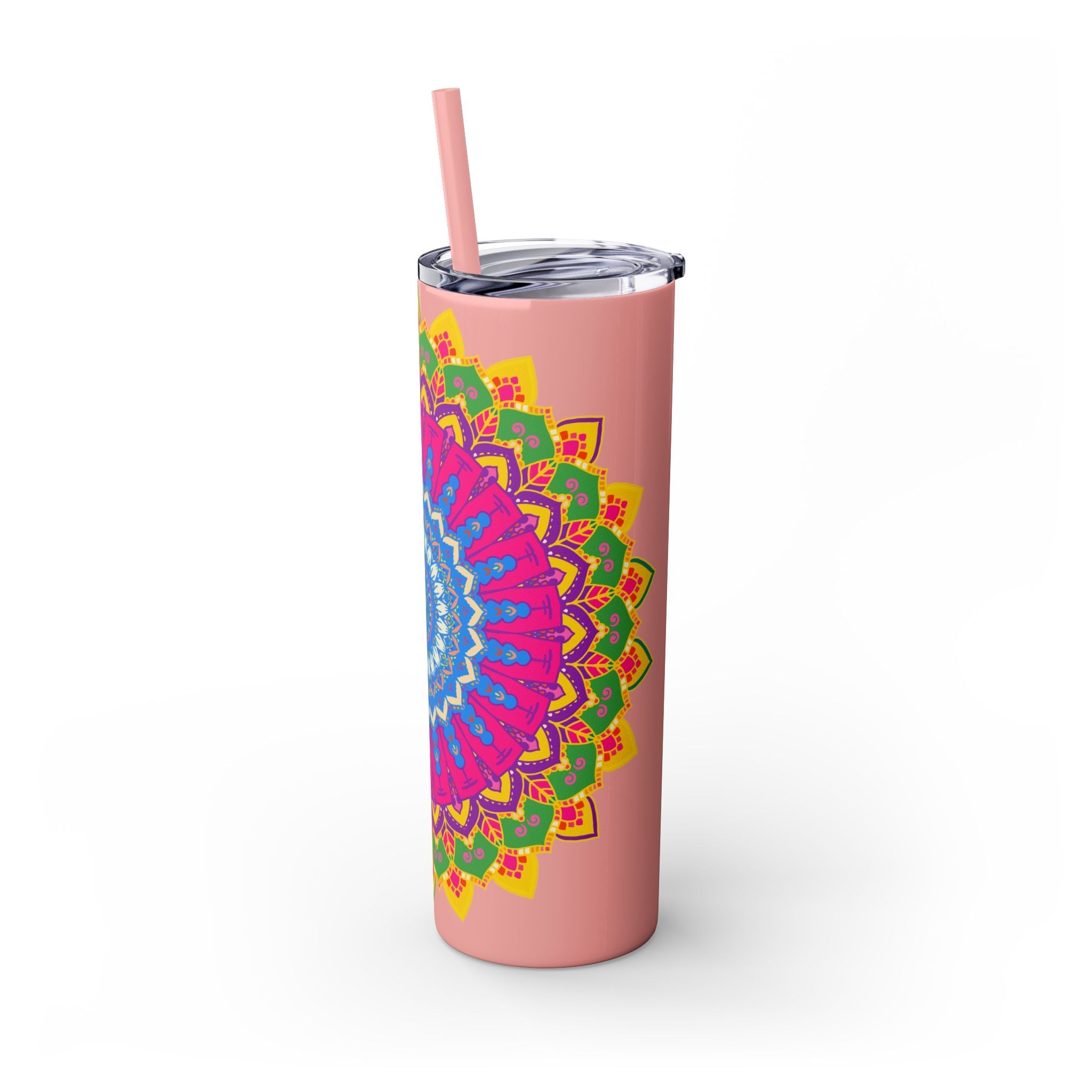 Colorful Mandala Skinny Tumbler - 20oz Mug - Blululi