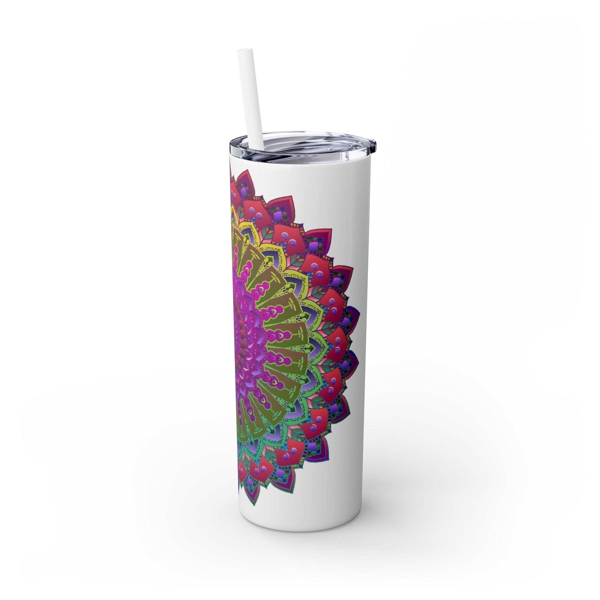 Colorful Mandala Skinny Tumbler - 20oz Mug - Blululi