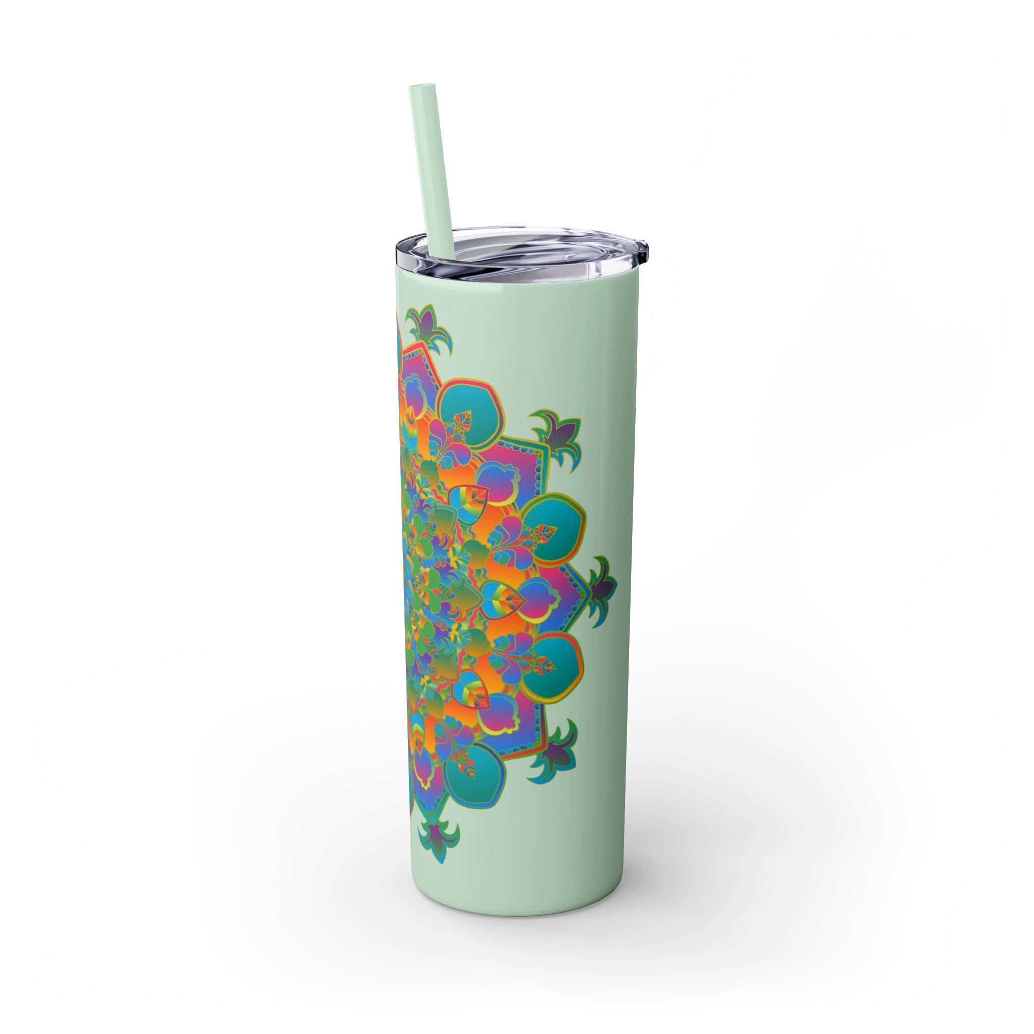 Colorful Mandala Skinny Tumbler - 20oz Mug - Blululi