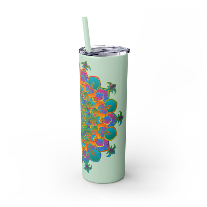 Colorful Mandala Skinny Tumbler - 20oz Mug - Blululi