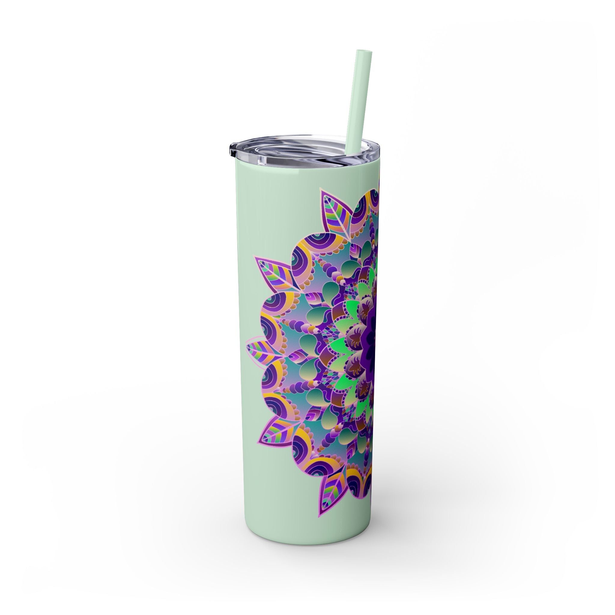 Colorful Mandala Skinny Tumbler - 20oz Mug - Blululi