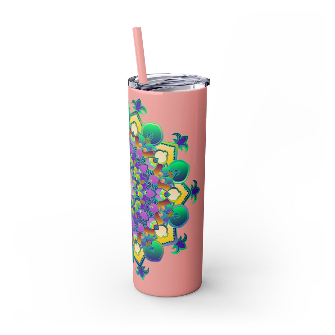 Colorful Mandala Skinny Tumbler - 20oz Mug - Blululi