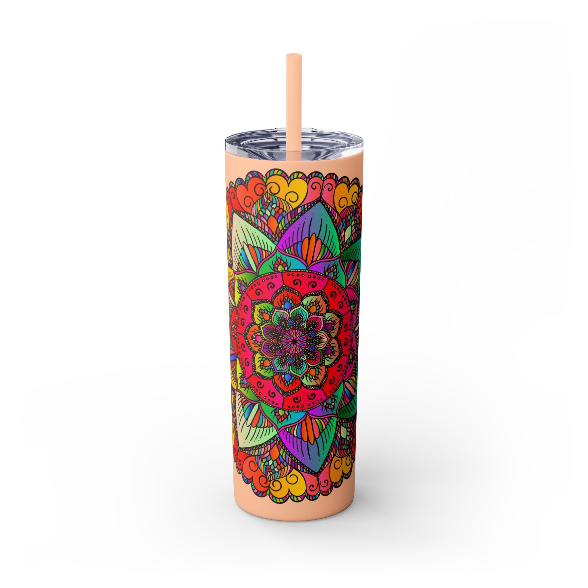 Colorful Mandala Skinny Tumbler - 20oz Mug - Blululi