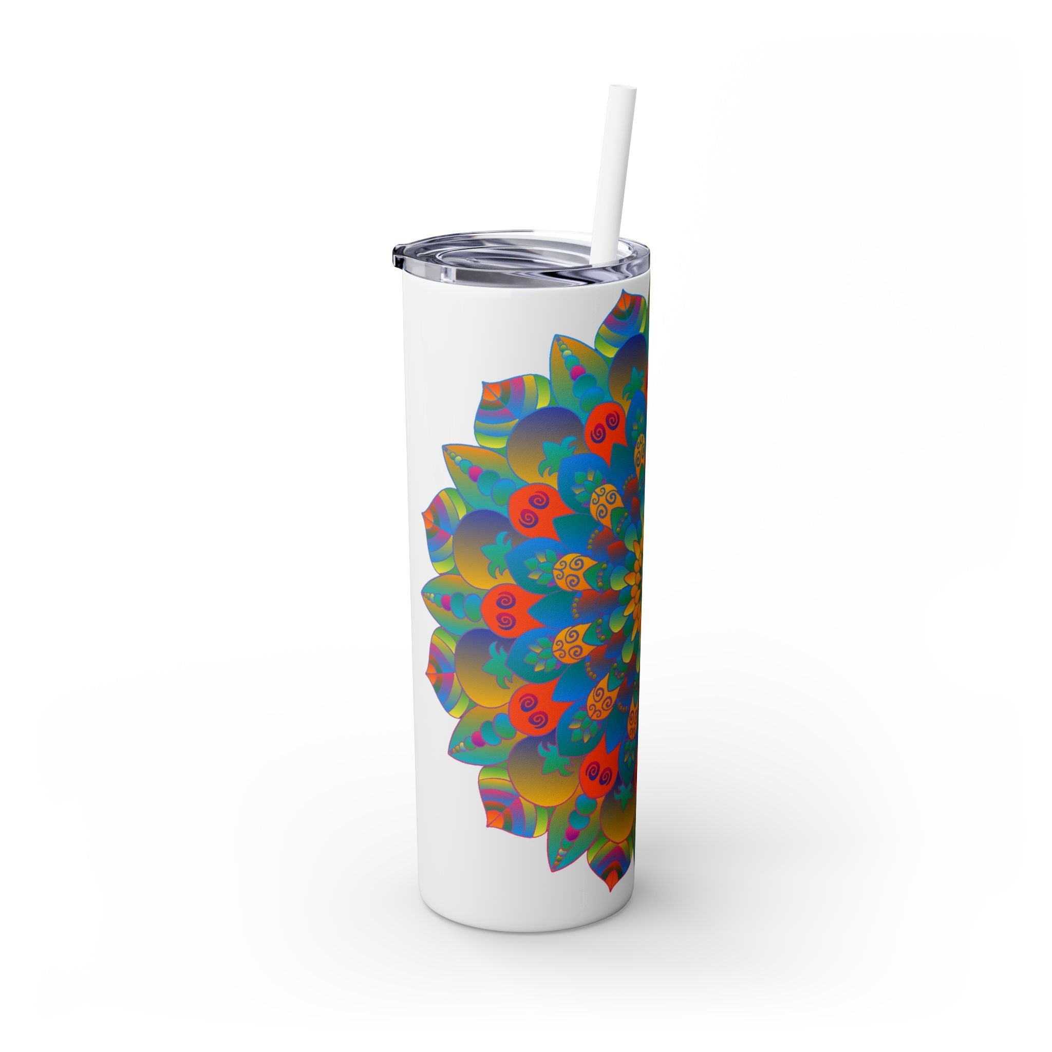 Colorful Mandala Skinny Tumbler - 20oz Mug - Blululi