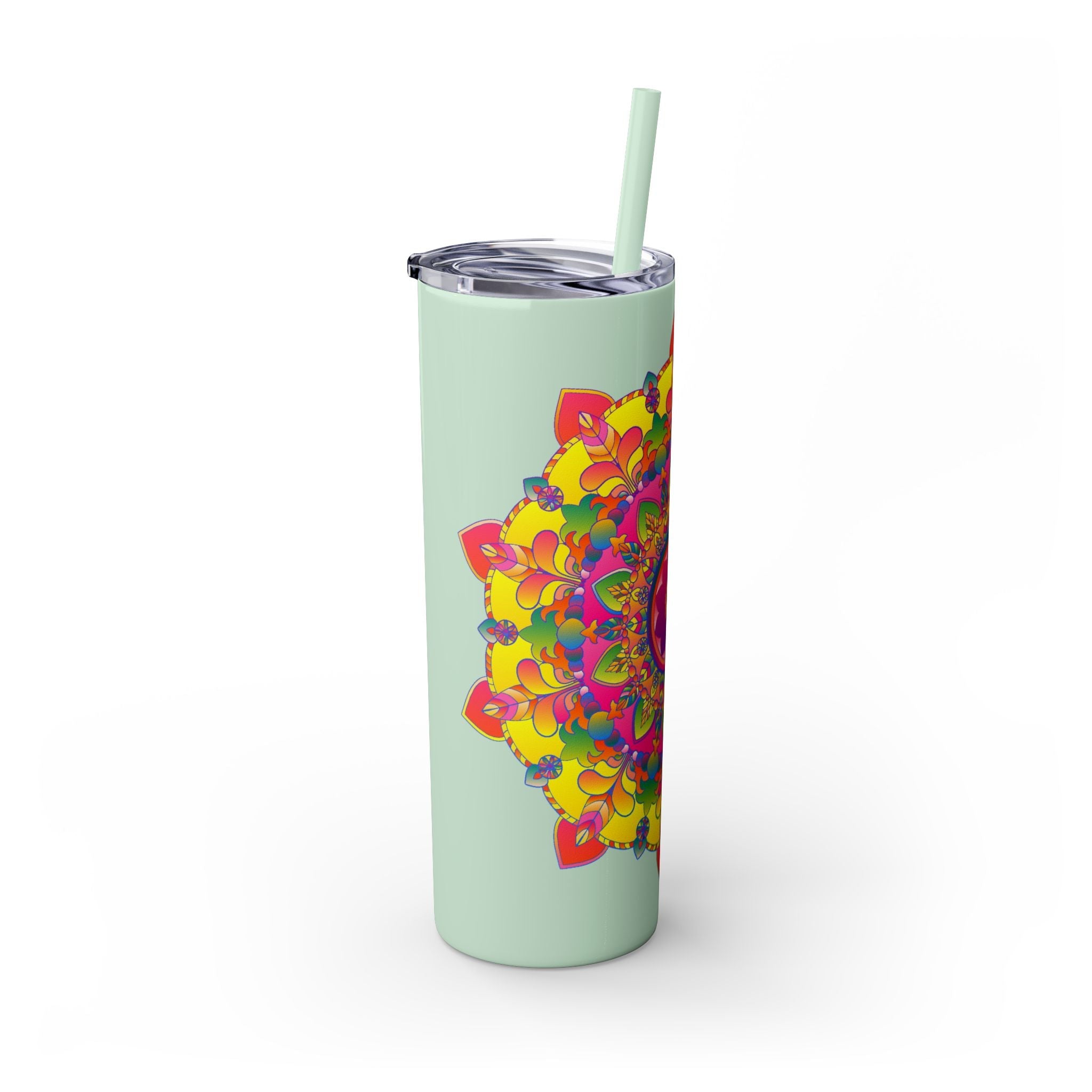 Colorful Mandala Skinny Tumbler - 20oz Mug - Blululi