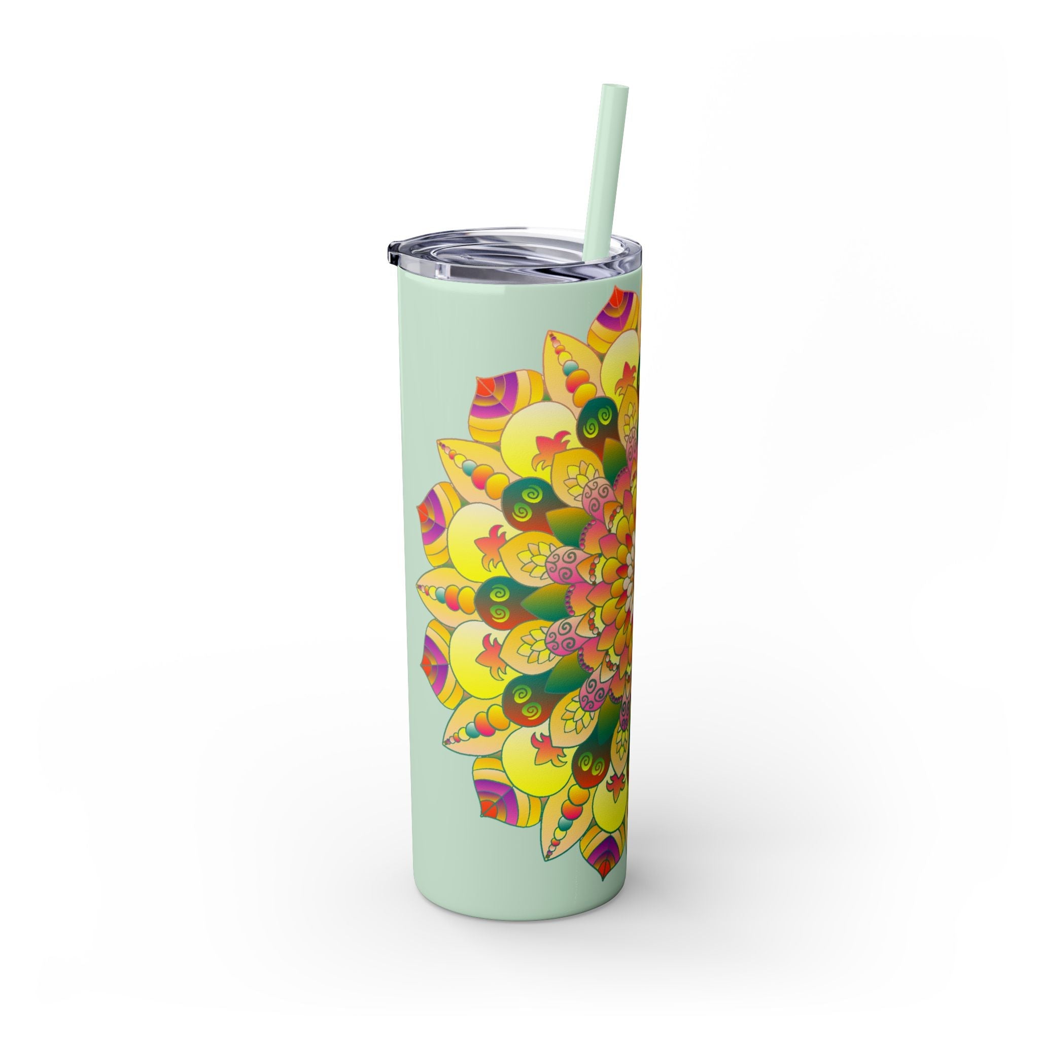 Colorful Mandala Skinny Tumbler - 20oz Mug - Blululi