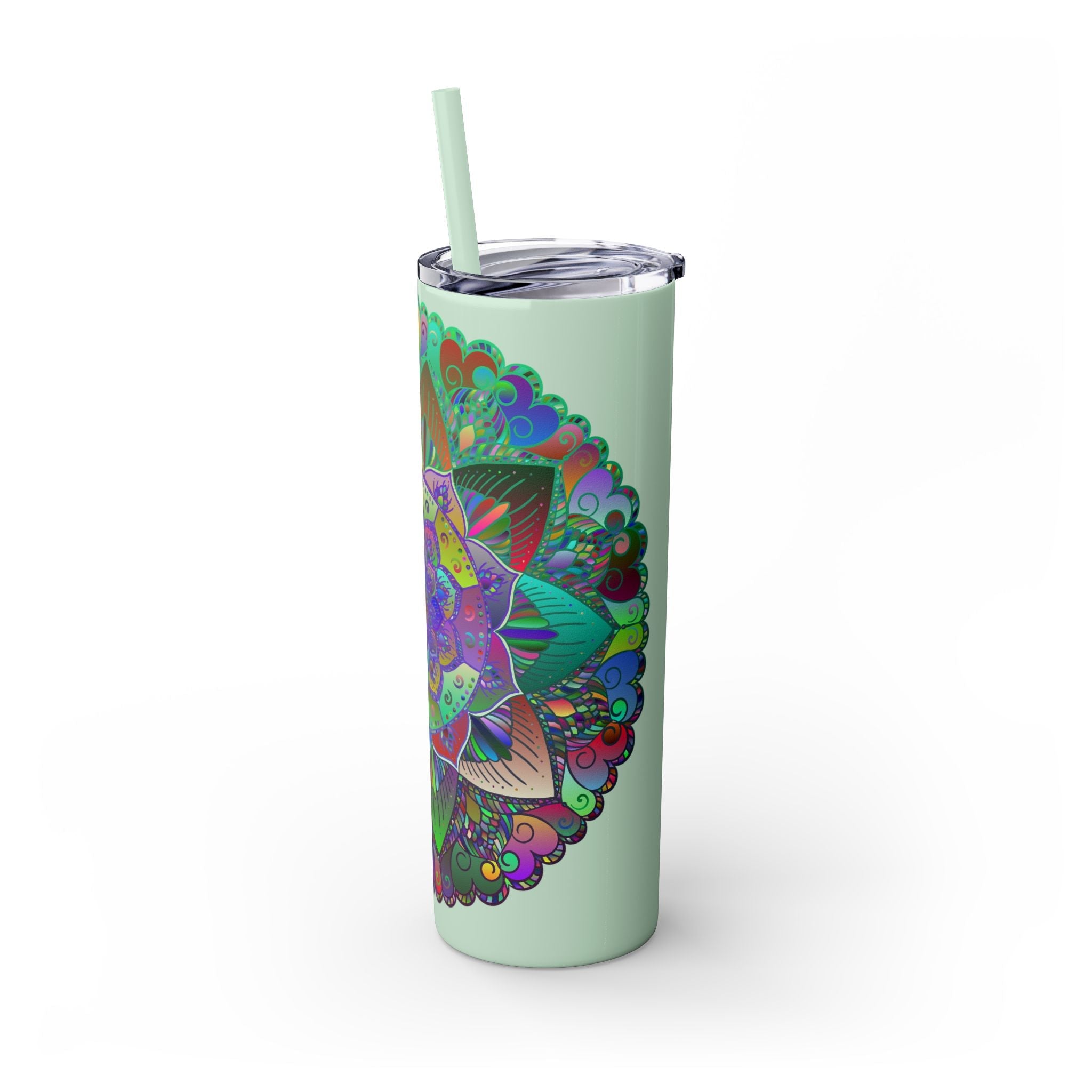 Colorful Mandala Skinny Tumbler - 20oz Mug - Blululi