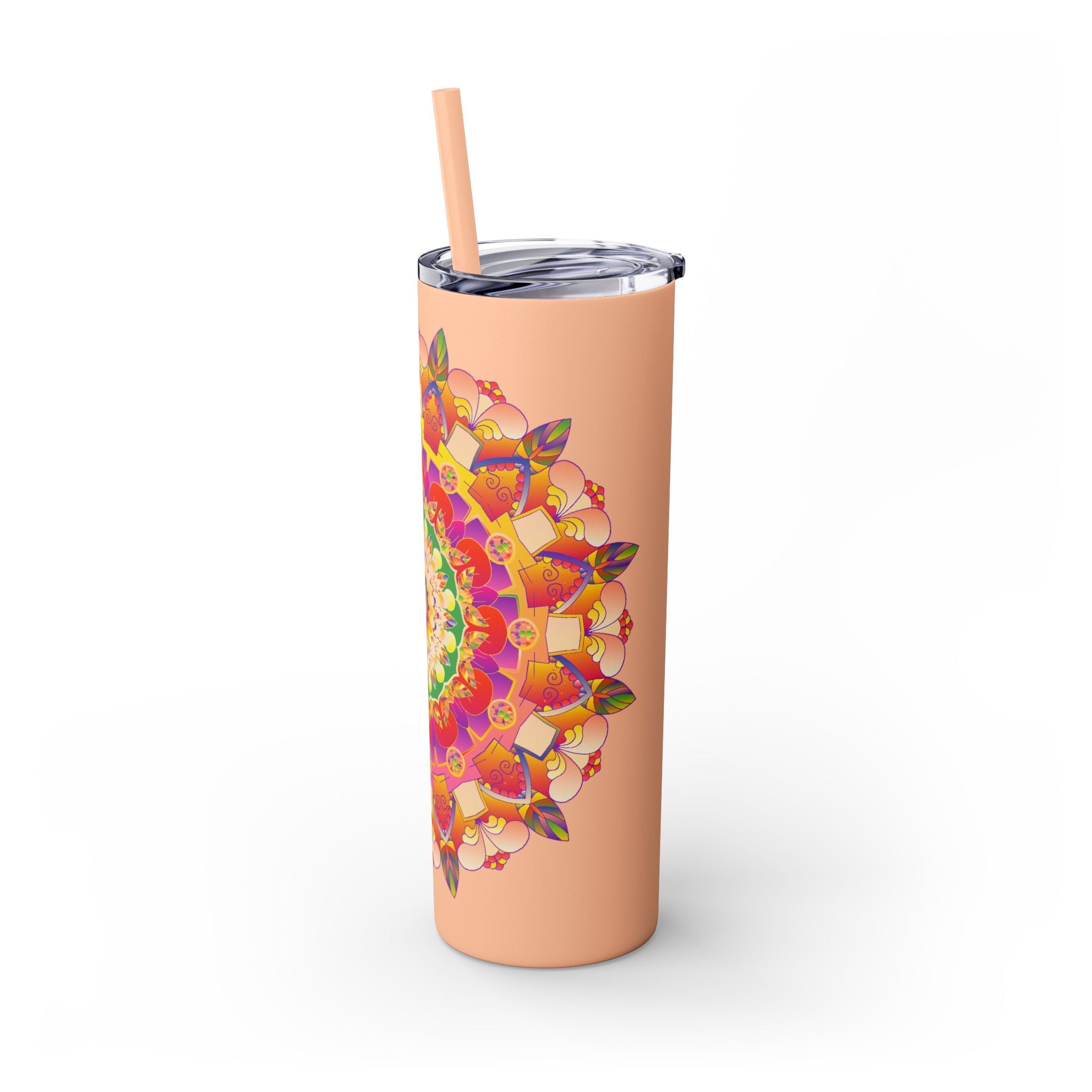 Colorful Mandala Skinny Tumbler - 20oz Mug - Blululi