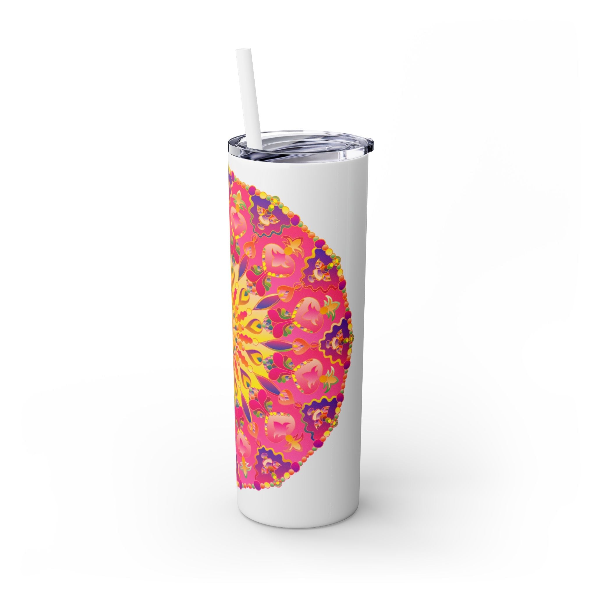 Colorful Mandala Skinny Tumbler - 20oz Mug - Blululi