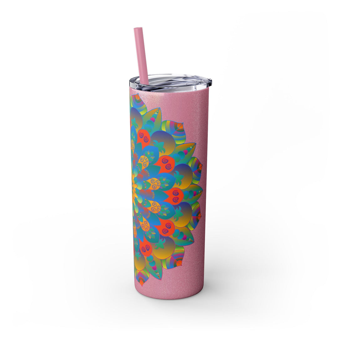 Colorful Mandala Skinny Tumbler - 20oz Mug - Blululi