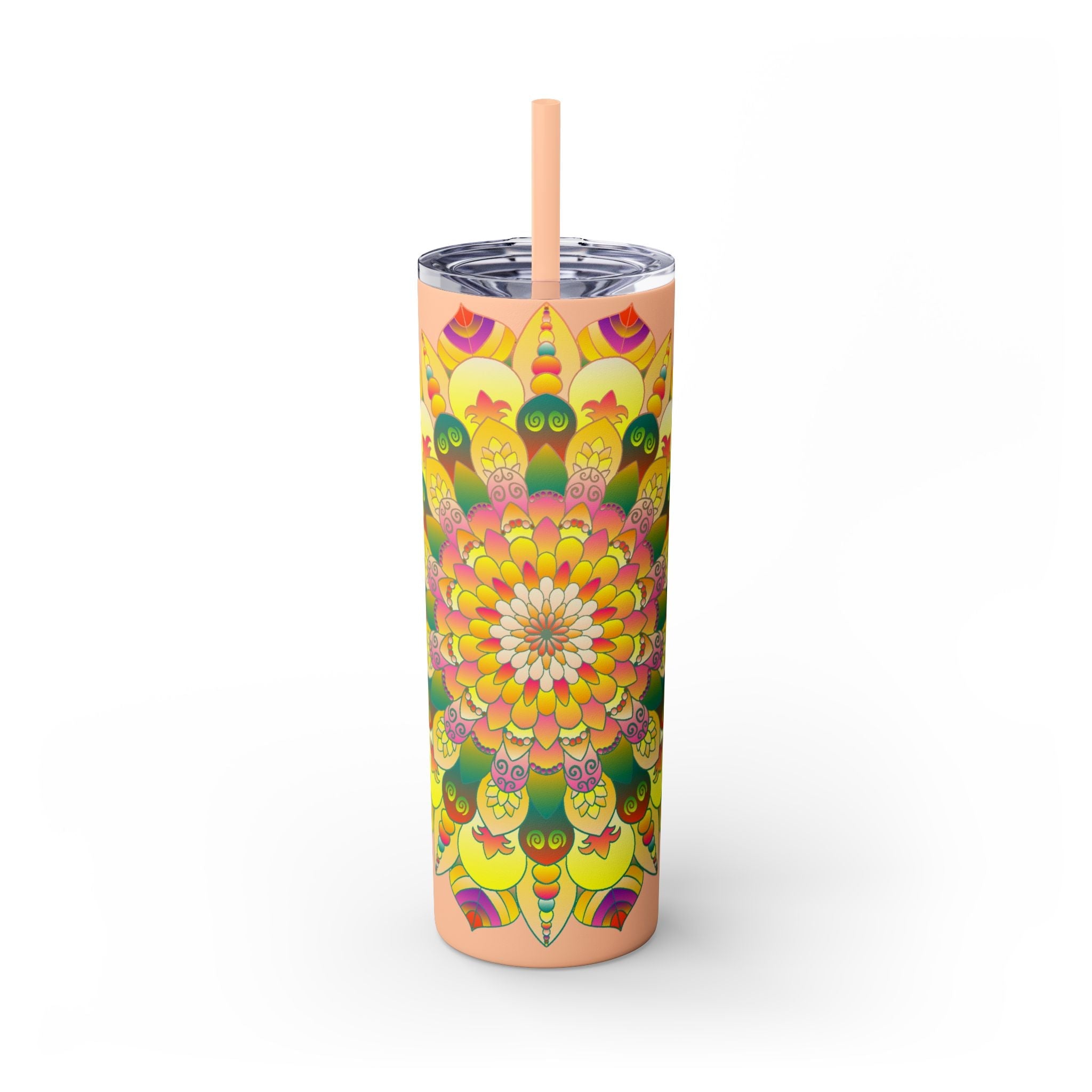 Colorful Mandala Skinny Tumbler - 20oz Mug - Blululi