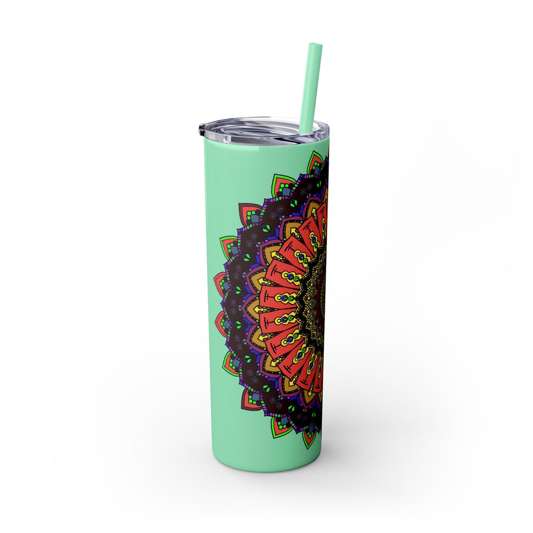 Colorful Mandala Skinny Tumbler - 20oz Mug - Blululi