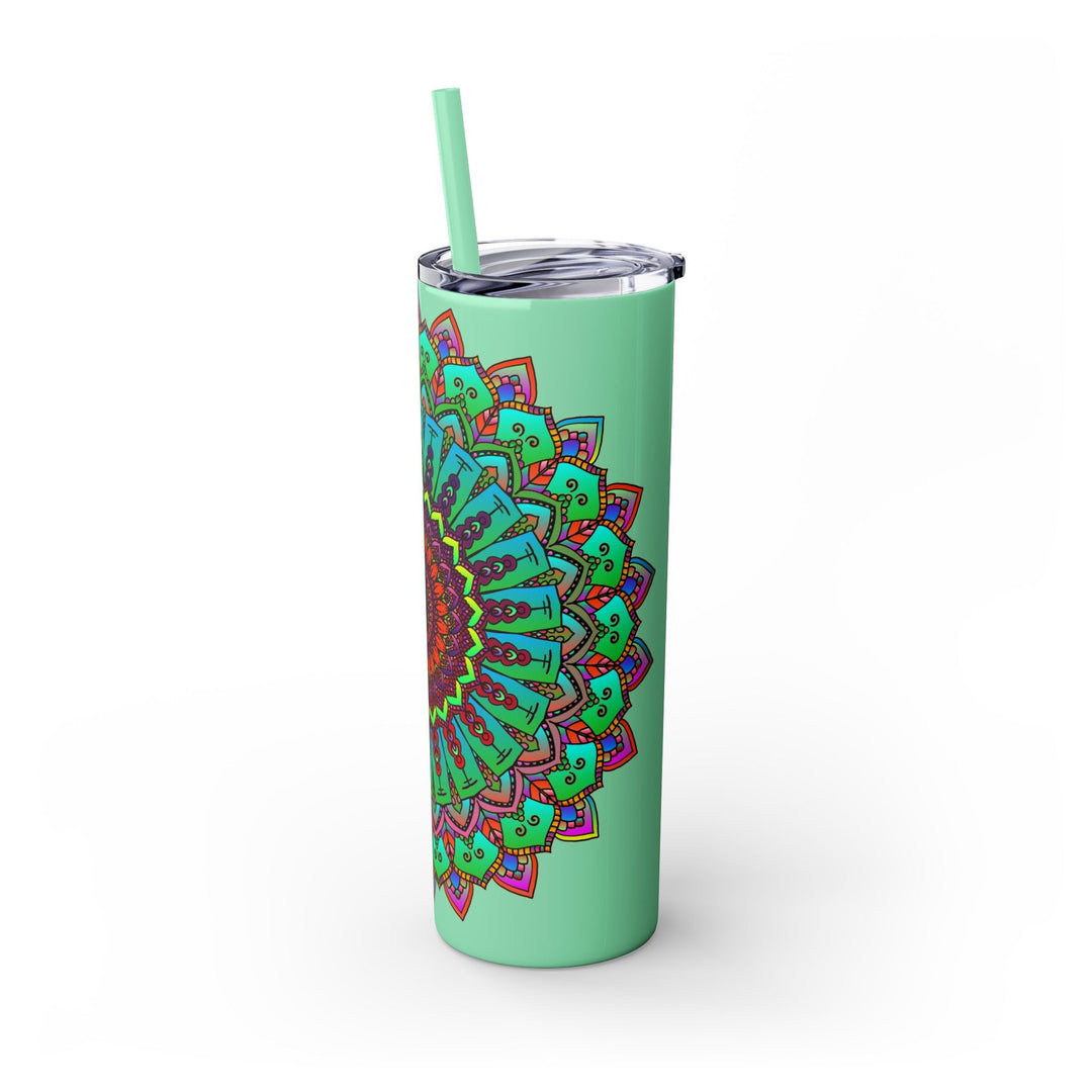 Colorful Mandala Skinny Tumbler - 20oz Mug - Blululi