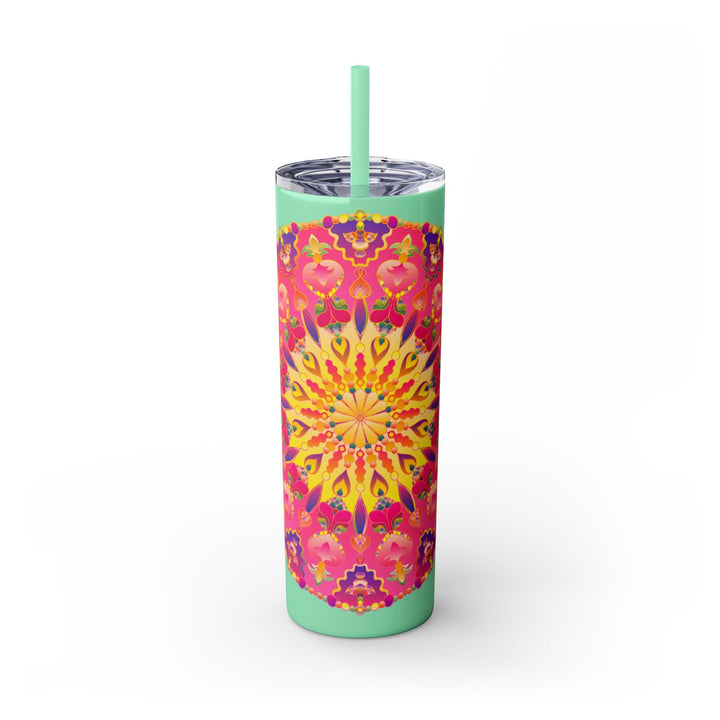 Colorful Mandala Skinny Tumbler - 20oz Mug - Blululi