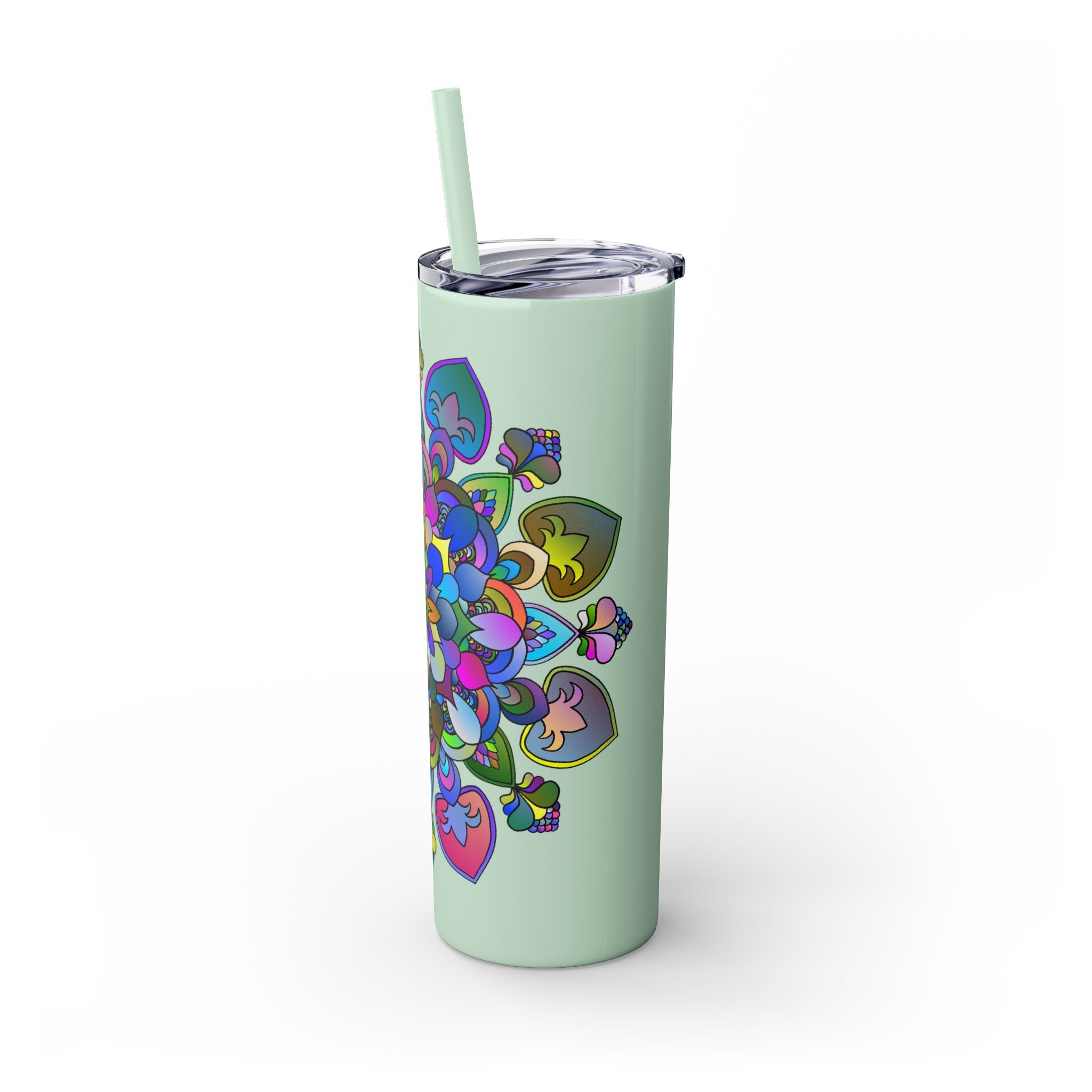 Colorful Mandala Skinny Tumbler - 20oz Mug - Blululi