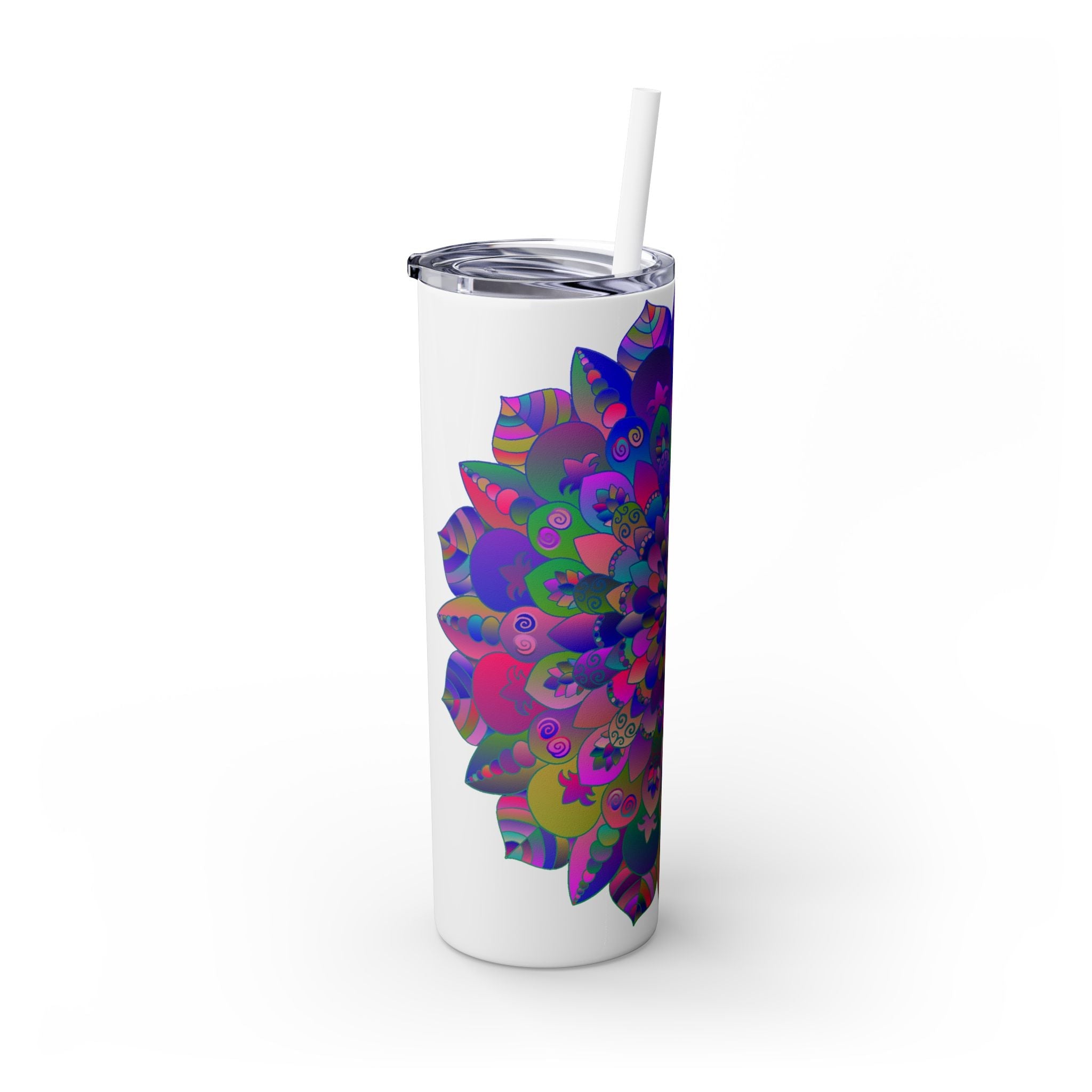 Colorful Mandala Skinny Tumbler - 20oz Mug - Blululi