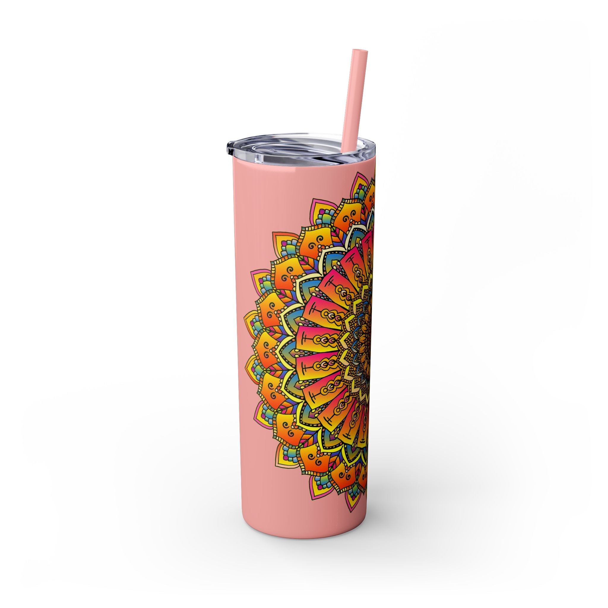 Colorful Mandala Skinny Tumbler - 20oz Mug - Blululi