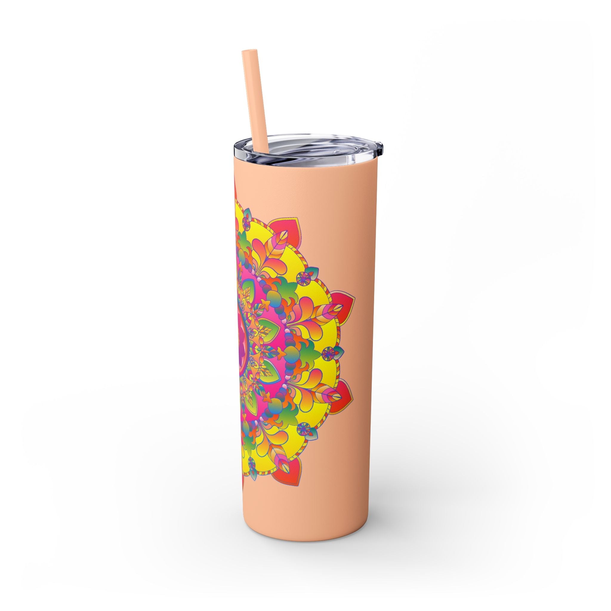 Colorful Mandala Skinny Tumbler - 20oz Mug - Blululi