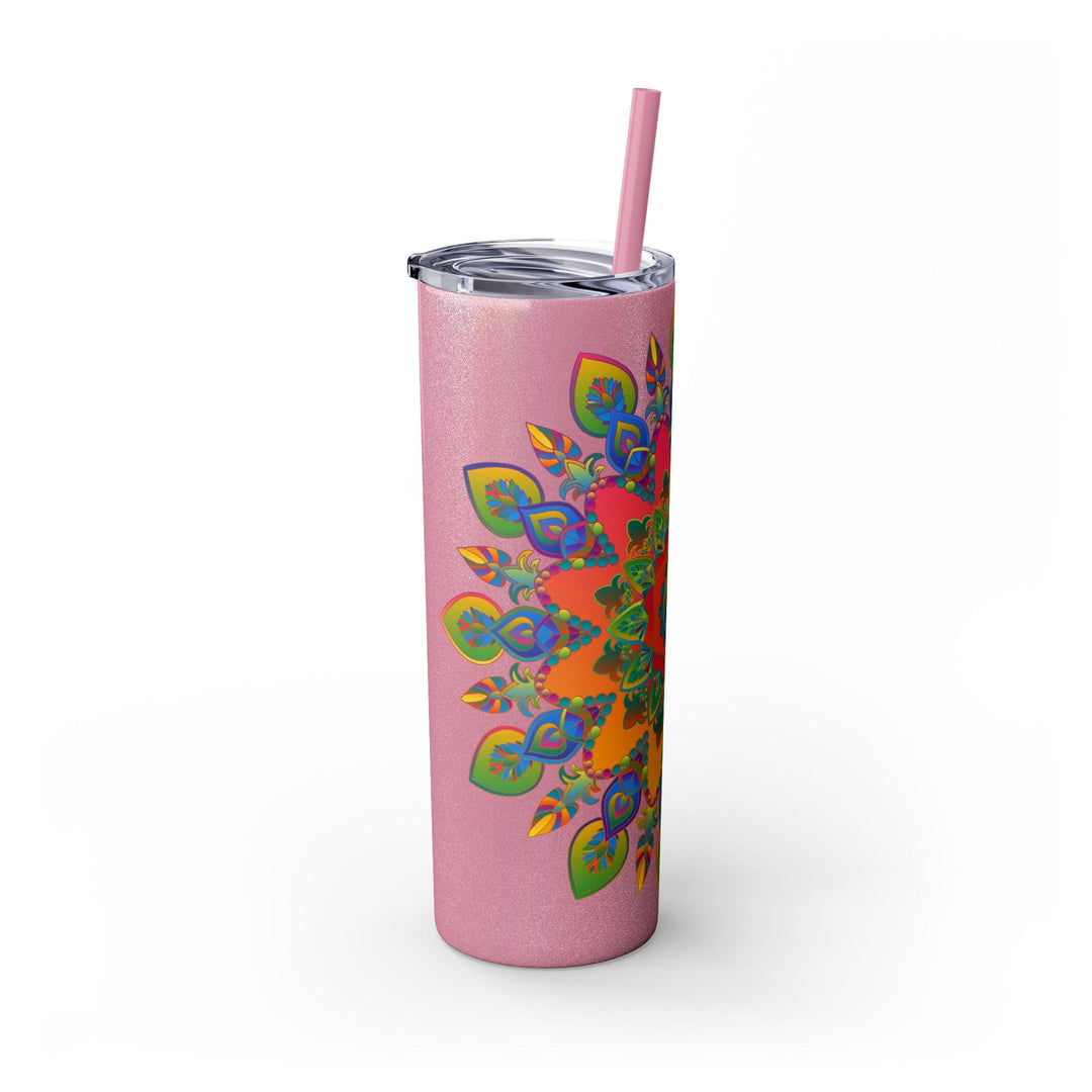 Colorful Mandala Skinny Tumbler - 20oz Mug - Blululi