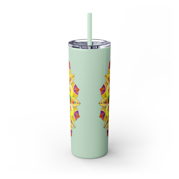 Colorful Mandala Skinny Tumbler - 20oz Mug - Blululi