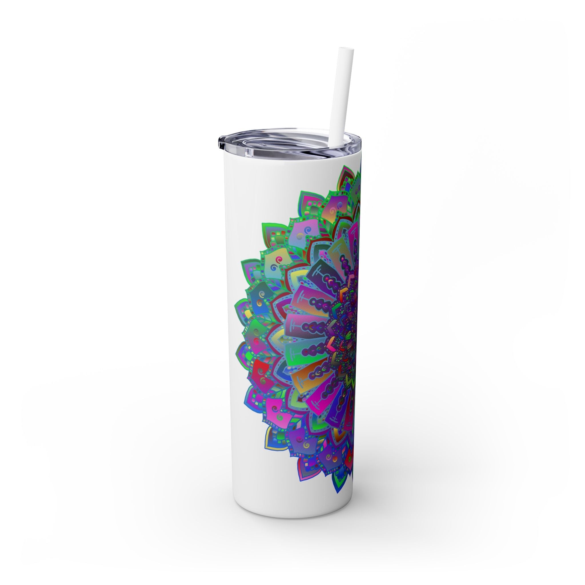 Colorful Mandala Skinny Tumbler - 20oz Mug - Blululi