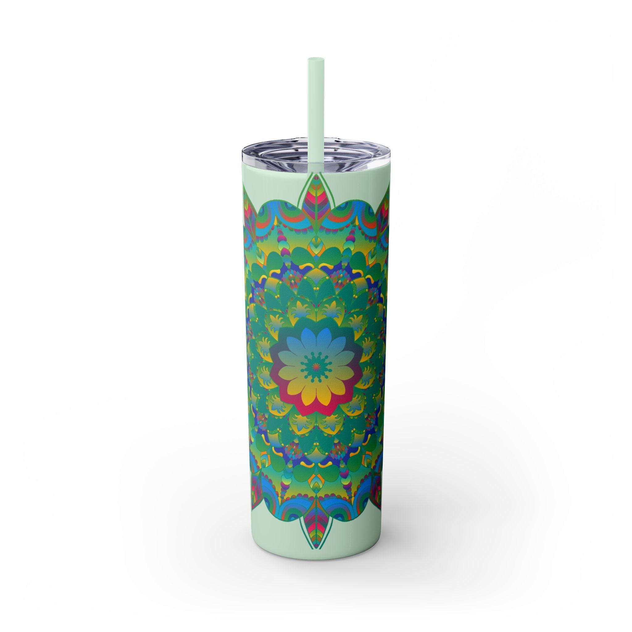 Colorful Mandala Skinny Tumbler - 20oz Mug - Blululi