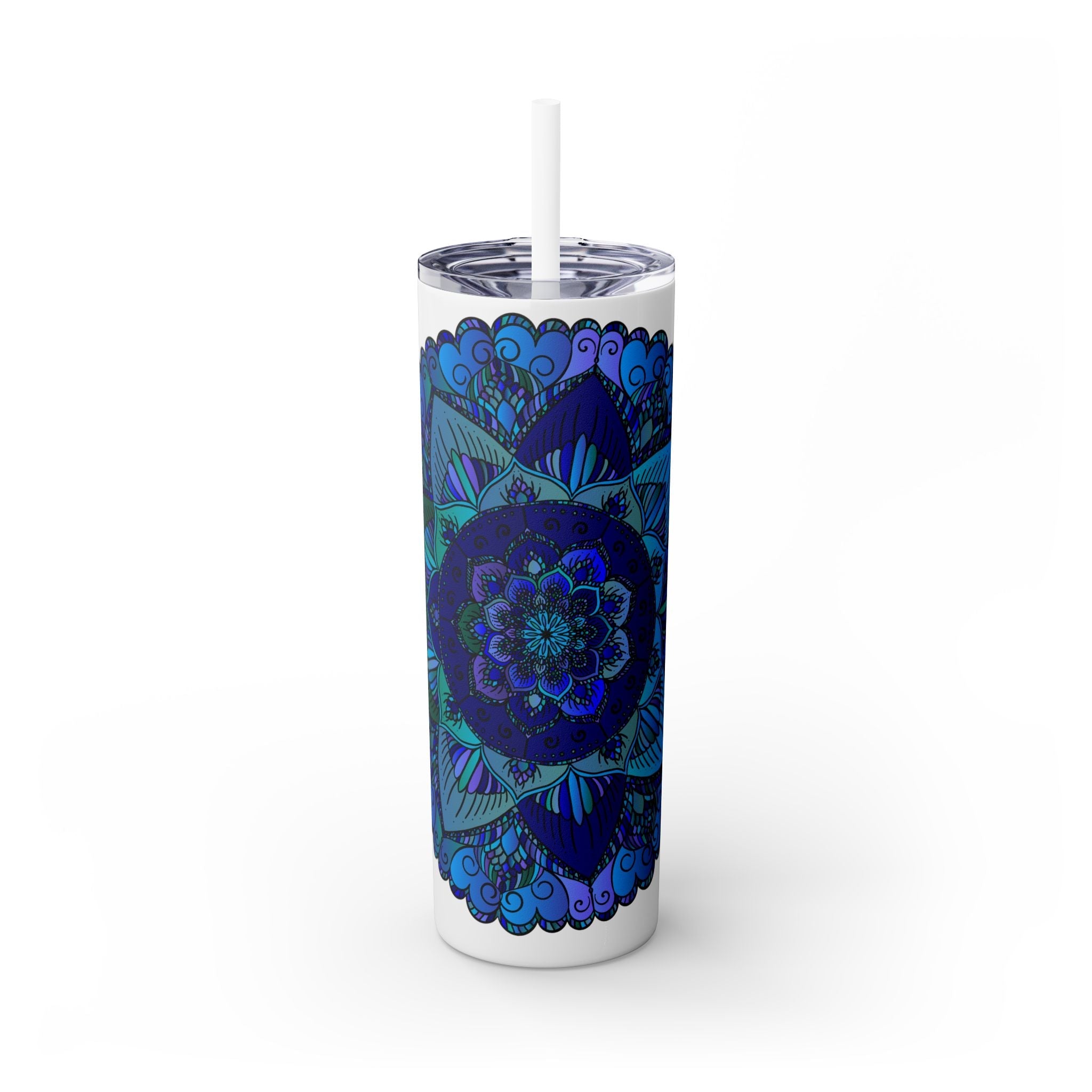 Colorful Mandala Skinny Tumbler - 20oz Mug - Blululi