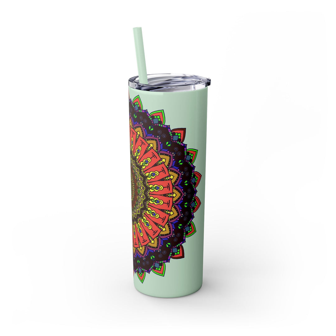 Colorful Mandala Skinny Tumbler - 20oz Mug - Blululi