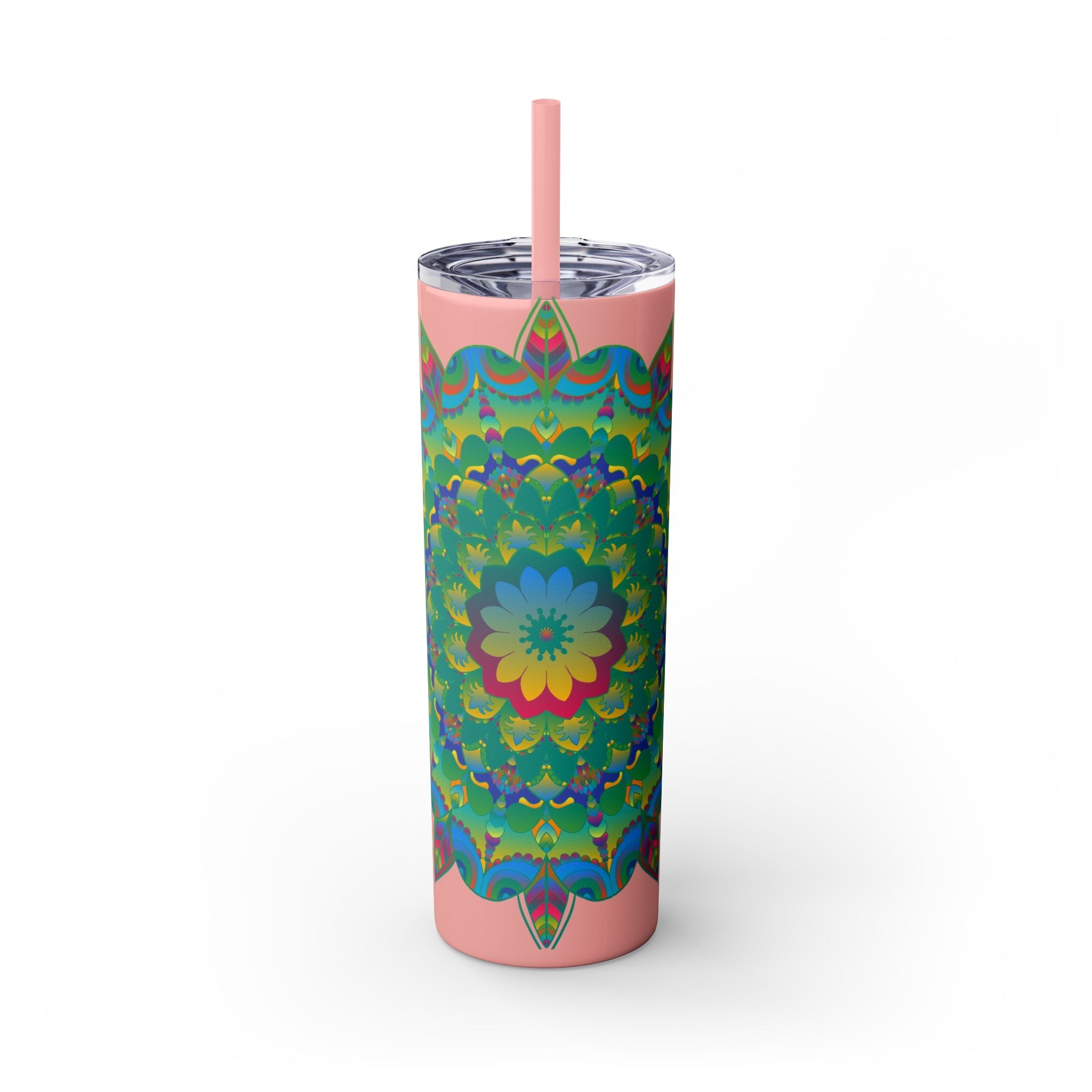 Colorful Mandala Skinny Tumbler - 20oz Mug - Blululi