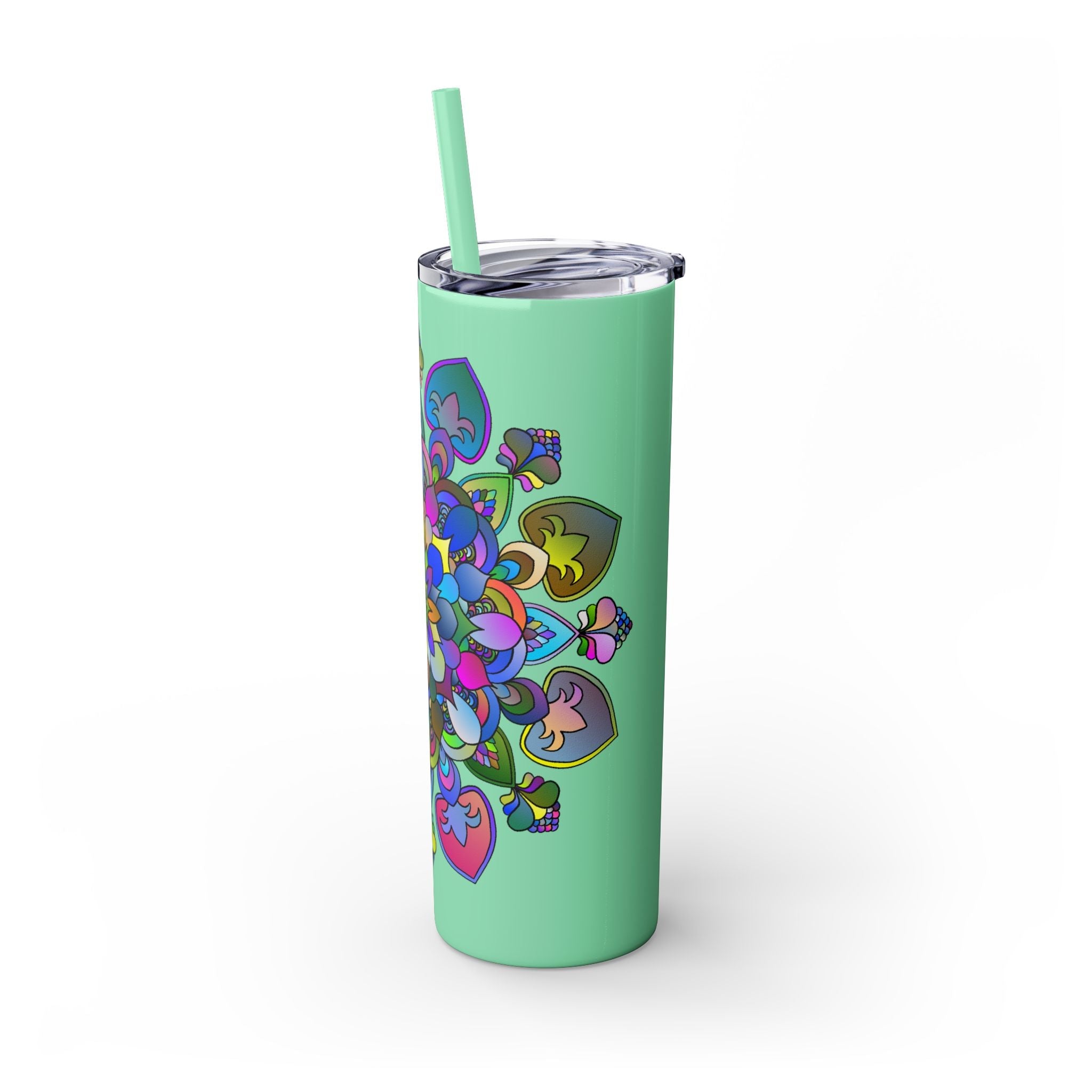 Colorful Mandala Skinny Tumbler - 20oz Mug - Blululi