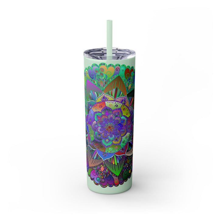 Colorful Mandala Skinny Tumbler - 20oz Mug - Blululi