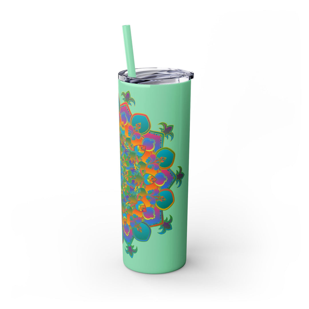 Colorful Mandala Skinny Tumbler - 20oz Mug - Blululi