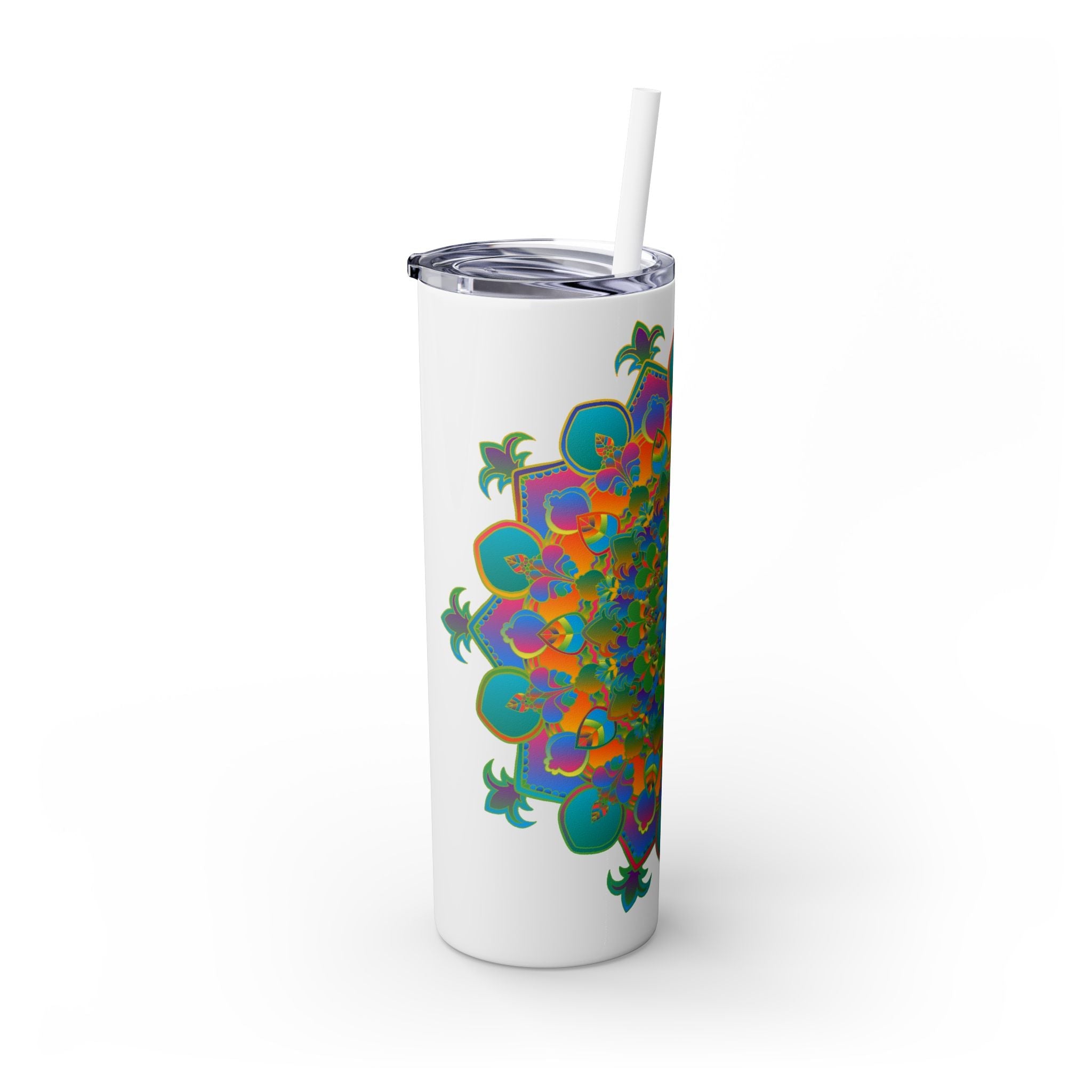 Colorful Mandala Skinny Tumbler - 20oz Mug - Blululi