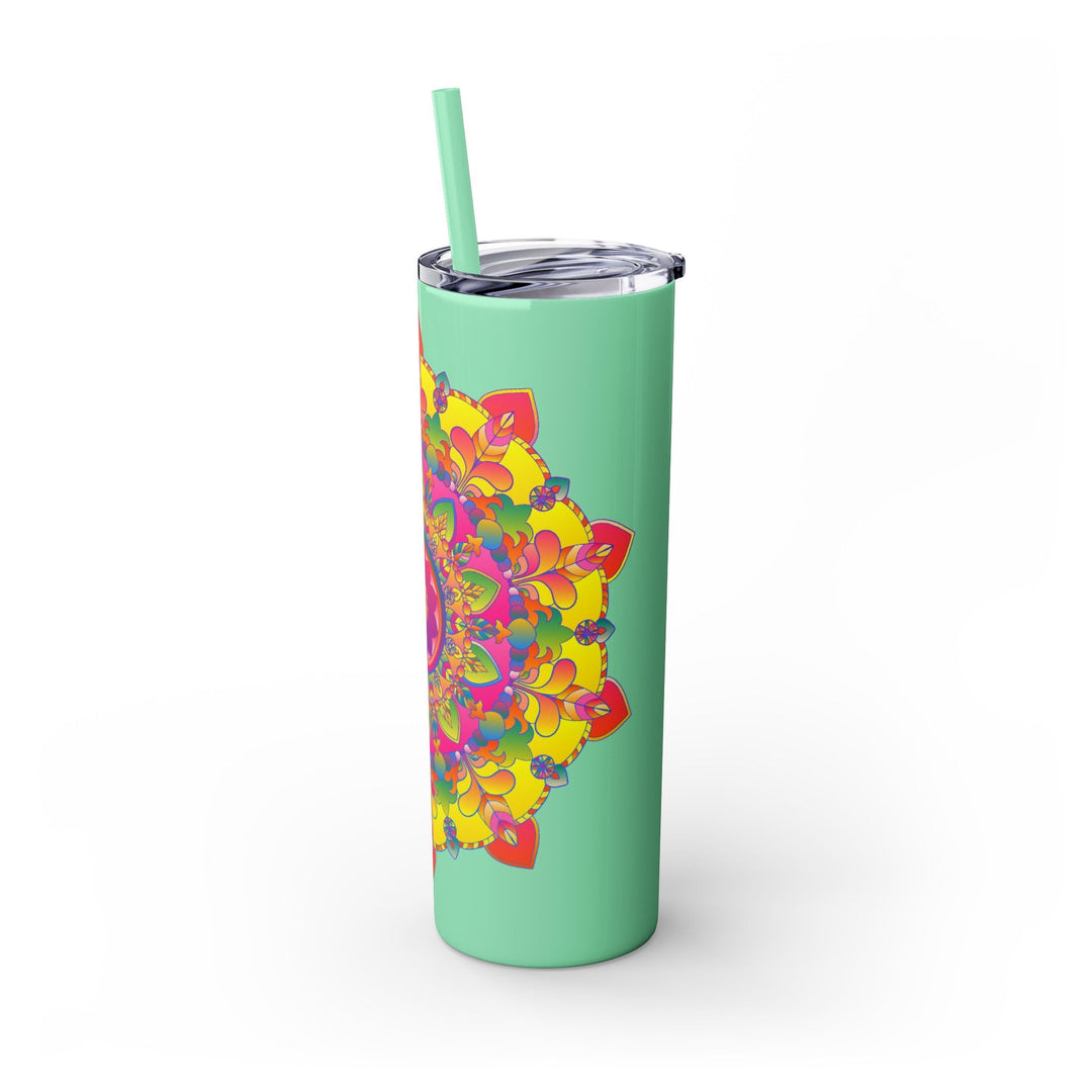 Colorful Mandala Skinny Tumbler - 20oz Mug - Blululi