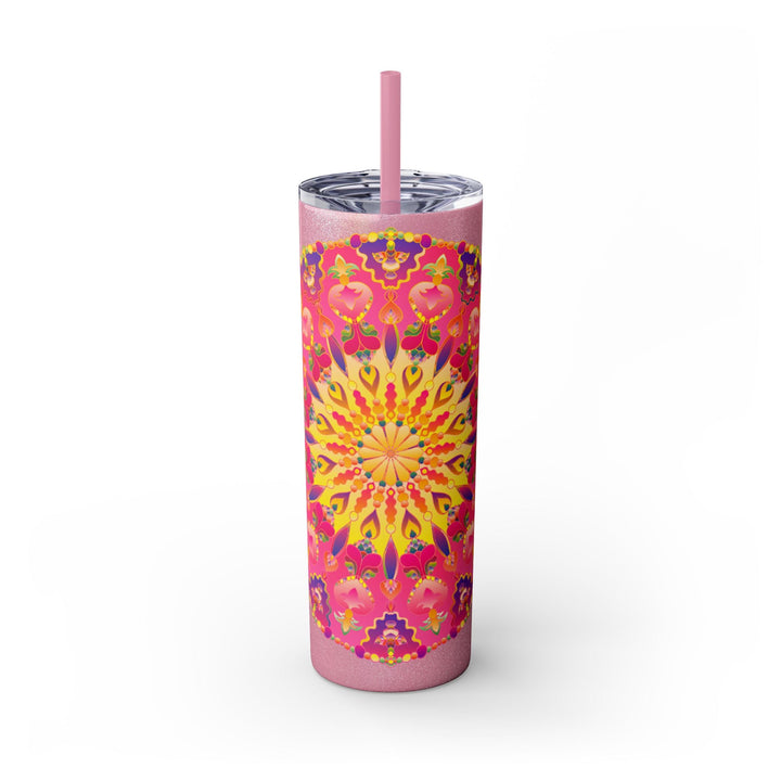 Colorful Mandala Skinny Tumbler - 20oz Mug - Blululi