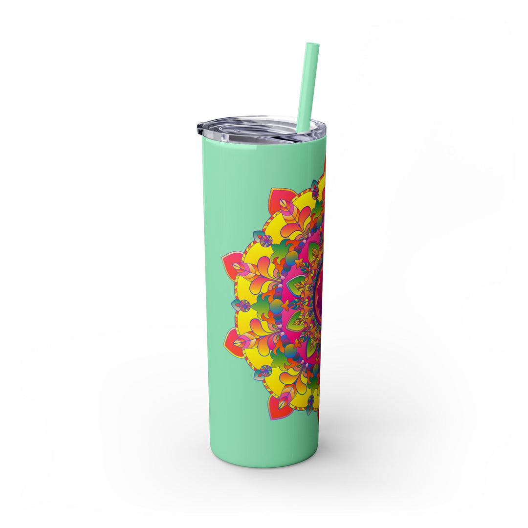 Colorful Mandala Skinny Tumbler - 20oz Mug - Blululi